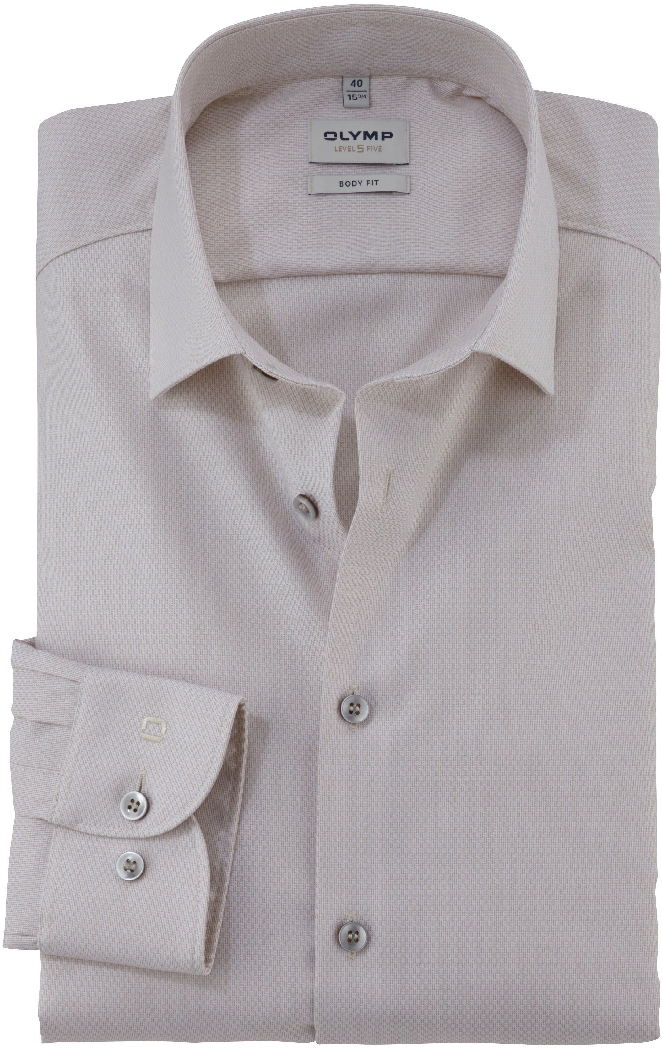 Olymp Level 5 Shirt Structure Ecru order online | 201674-22 | Suitable Lithuania