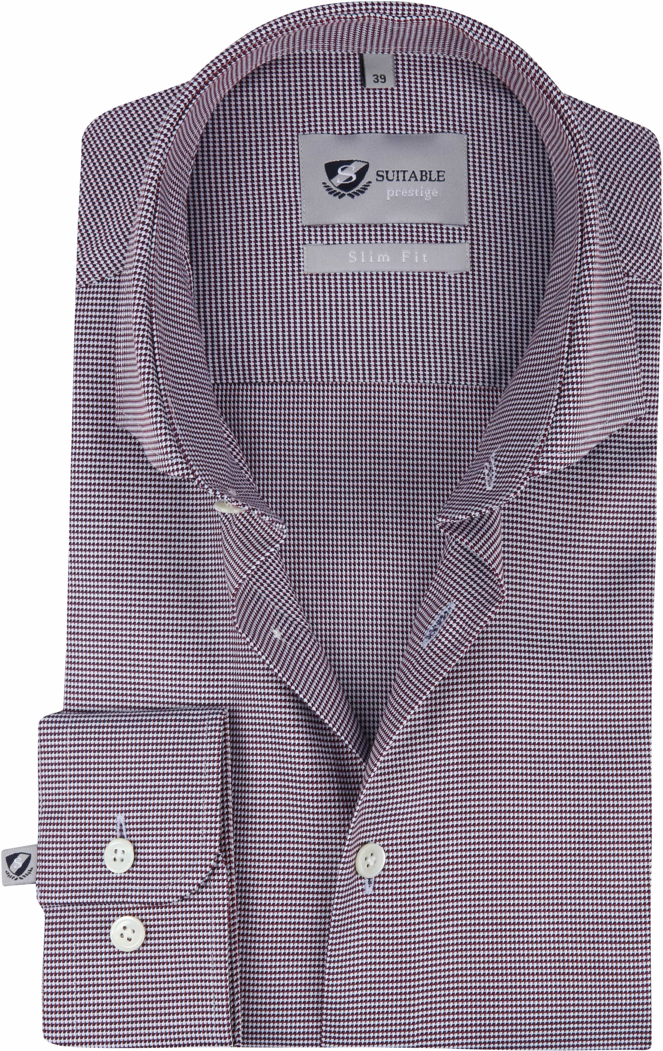 Suitable Shirt Bordeaux 187-3 187-3 Prest Monti Dessin order online | Suitable