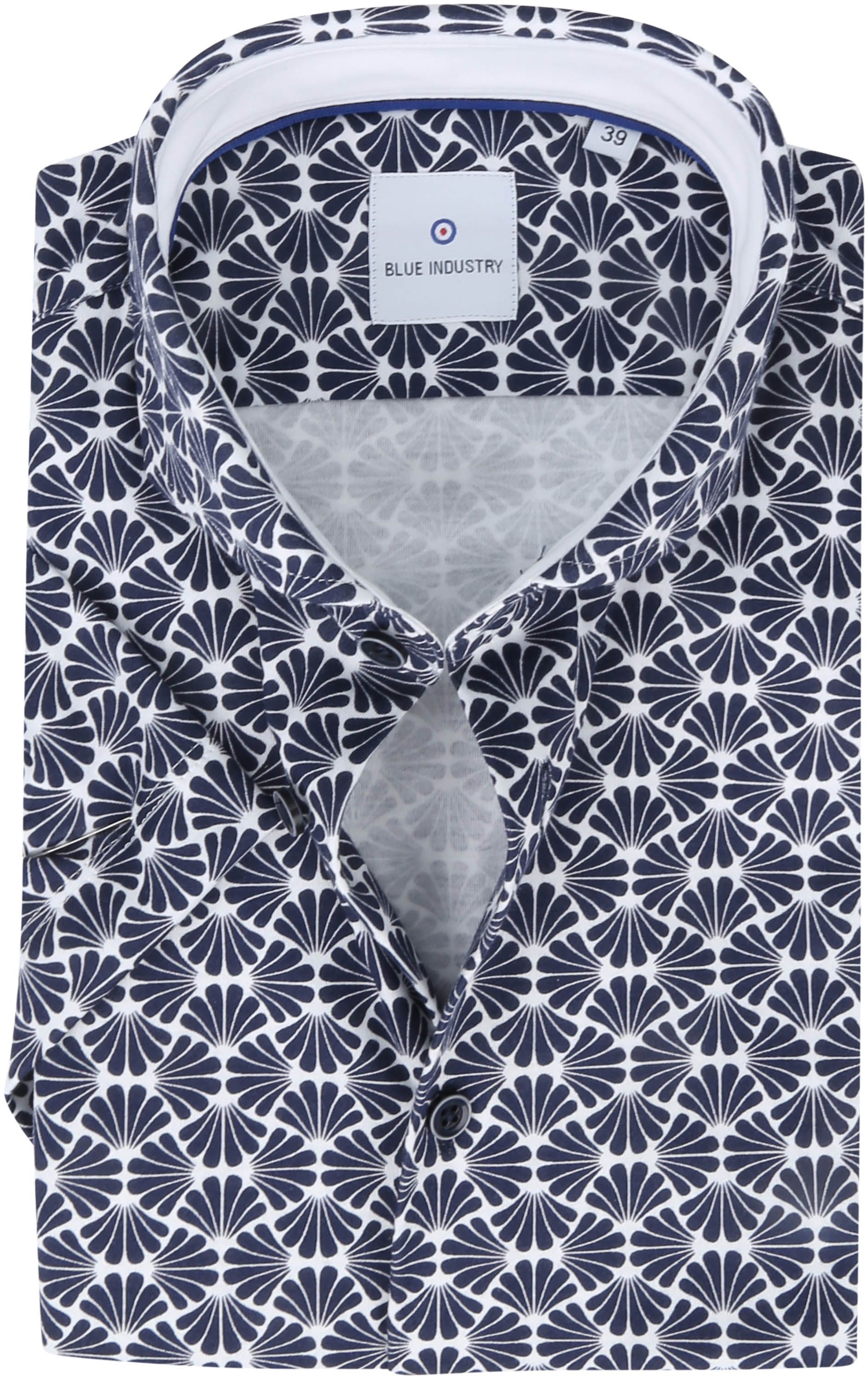 Blue Industry Overhemd Short Sleeve Navy 1268.11 kopen | Suitable