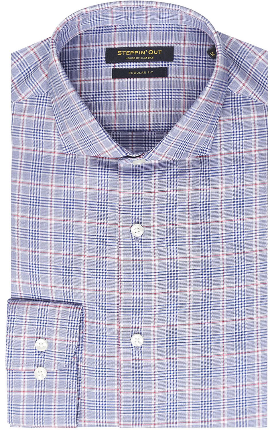Steppin' Out Shirt Checks Blue  order online | SM6003.0016-2000 | Suitable Lithuania