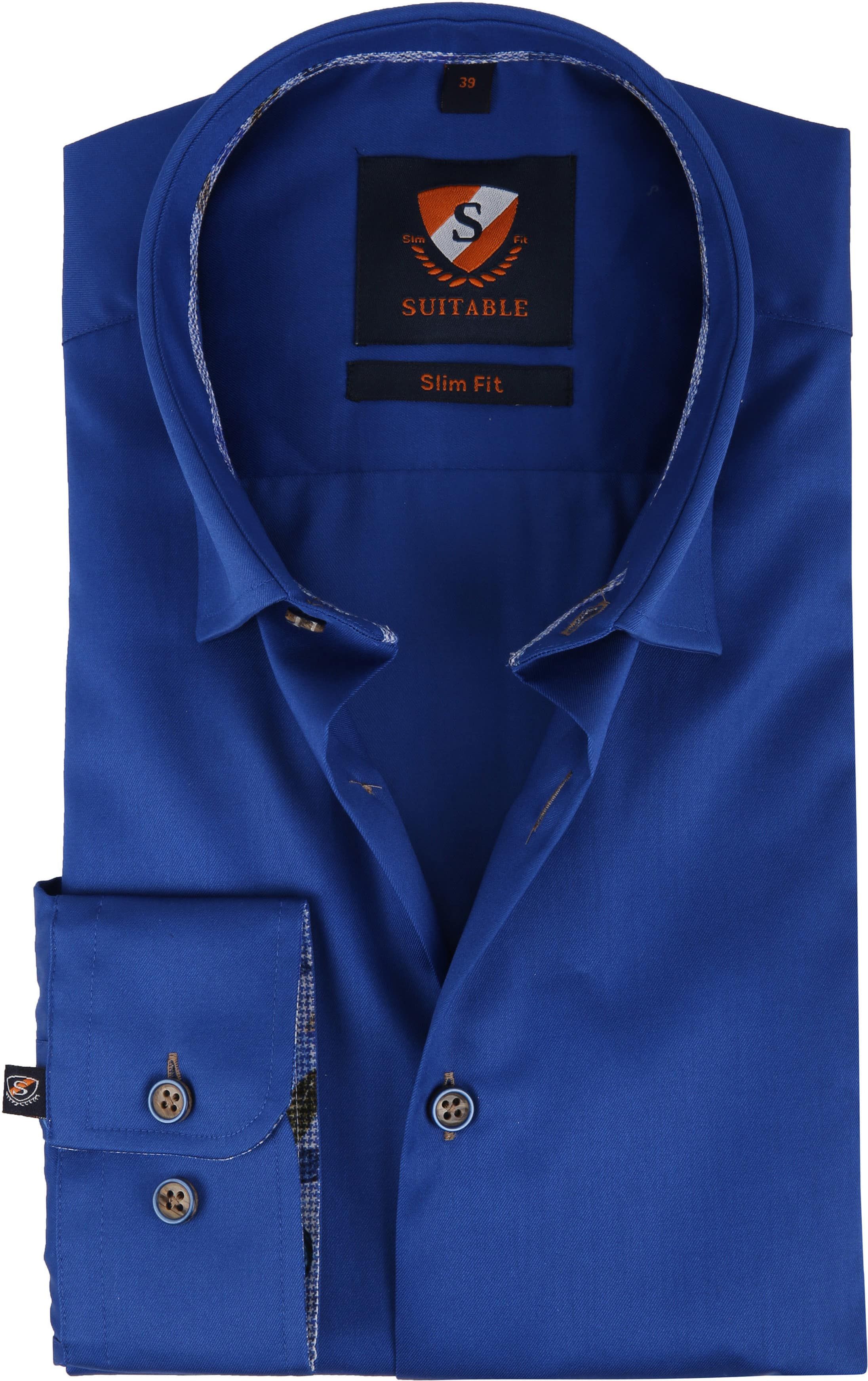 Suitable Shirt HBD Smart Cobalt Blue size 15 1/2