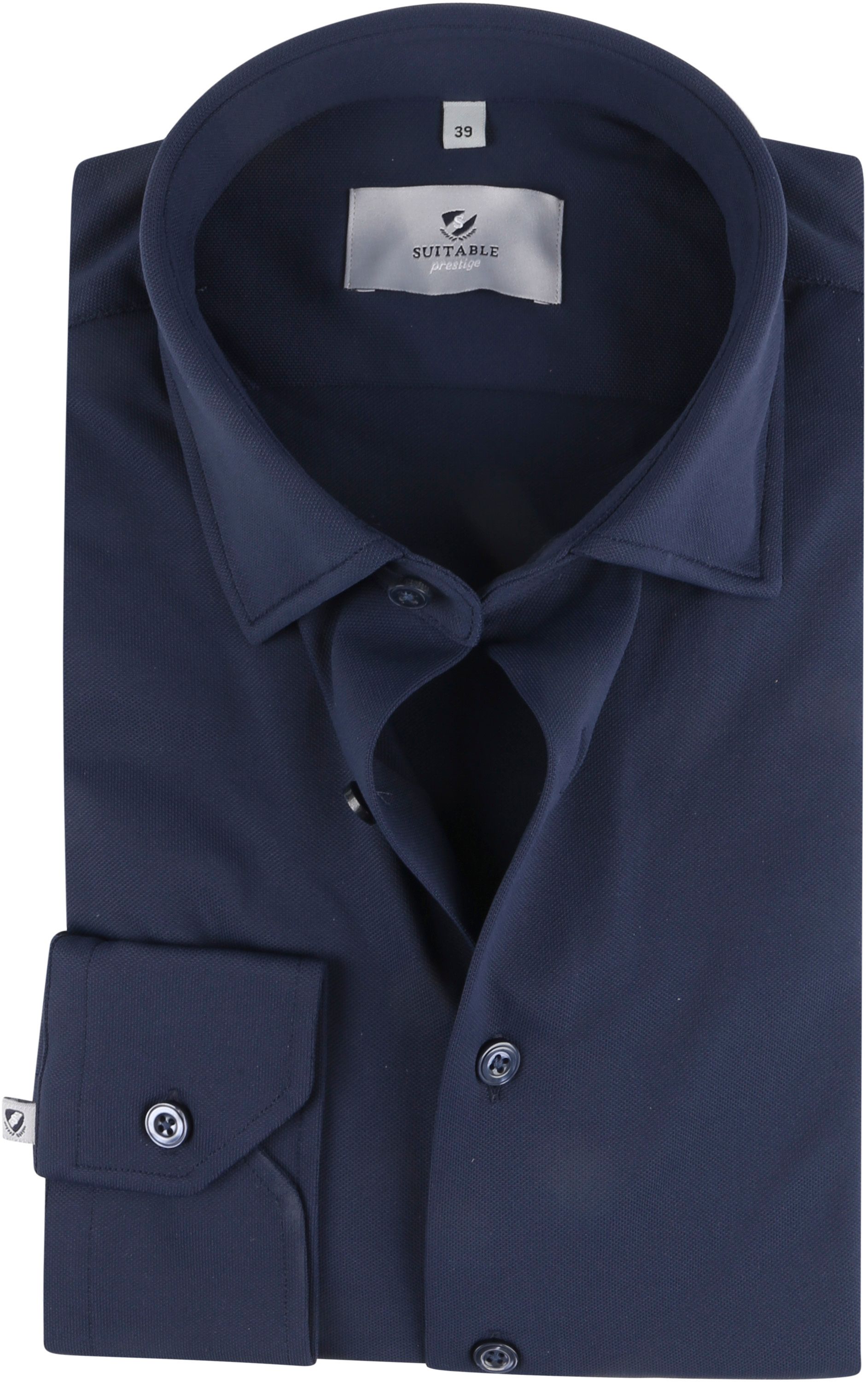 Suitable Chemise Tech Stretch Foncé Bleu Bleu foncé taille 38