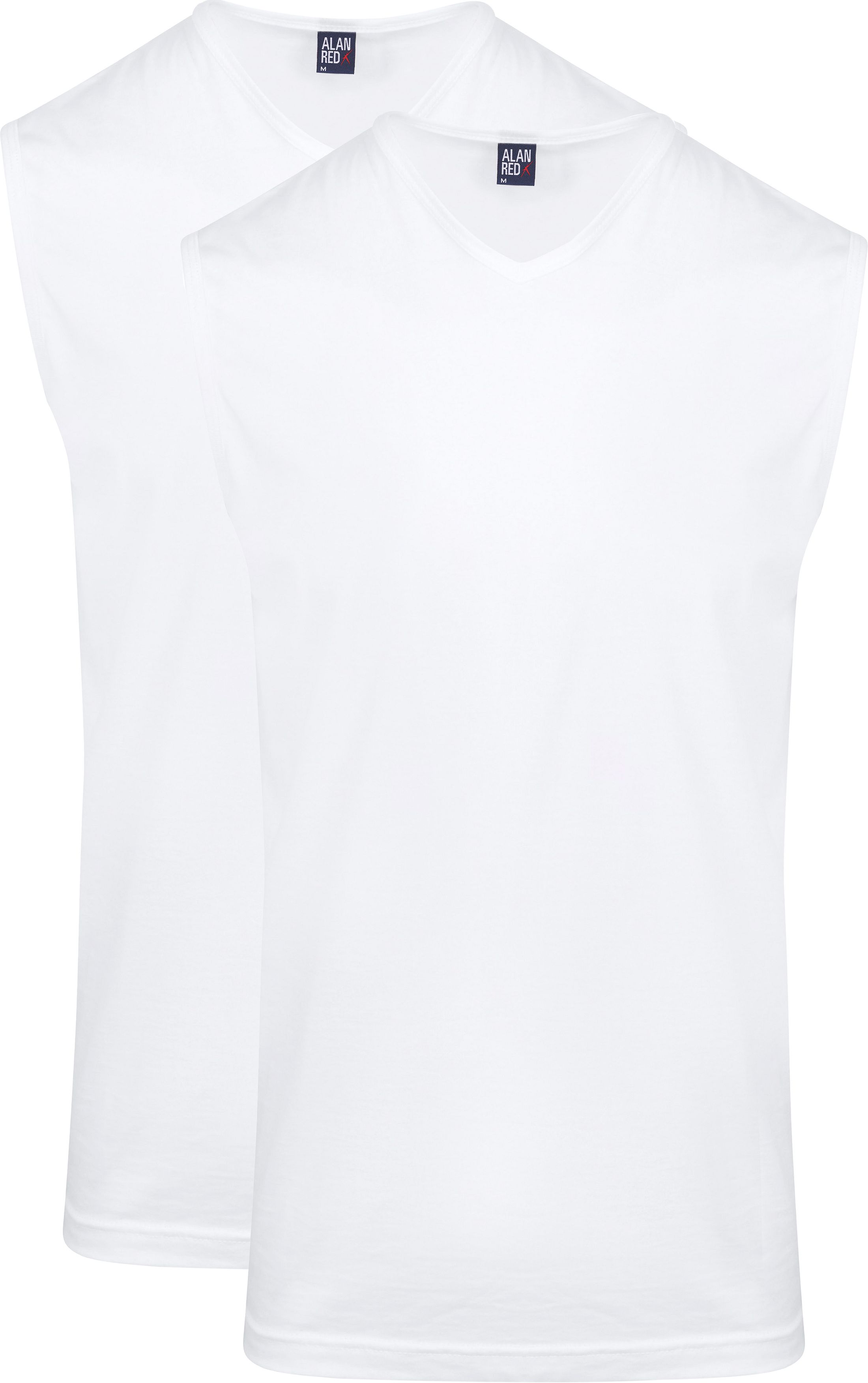 Alan Red Minto Singlet No Sleeves White 2-Pack 6685/2P/01 Minto Singlet White