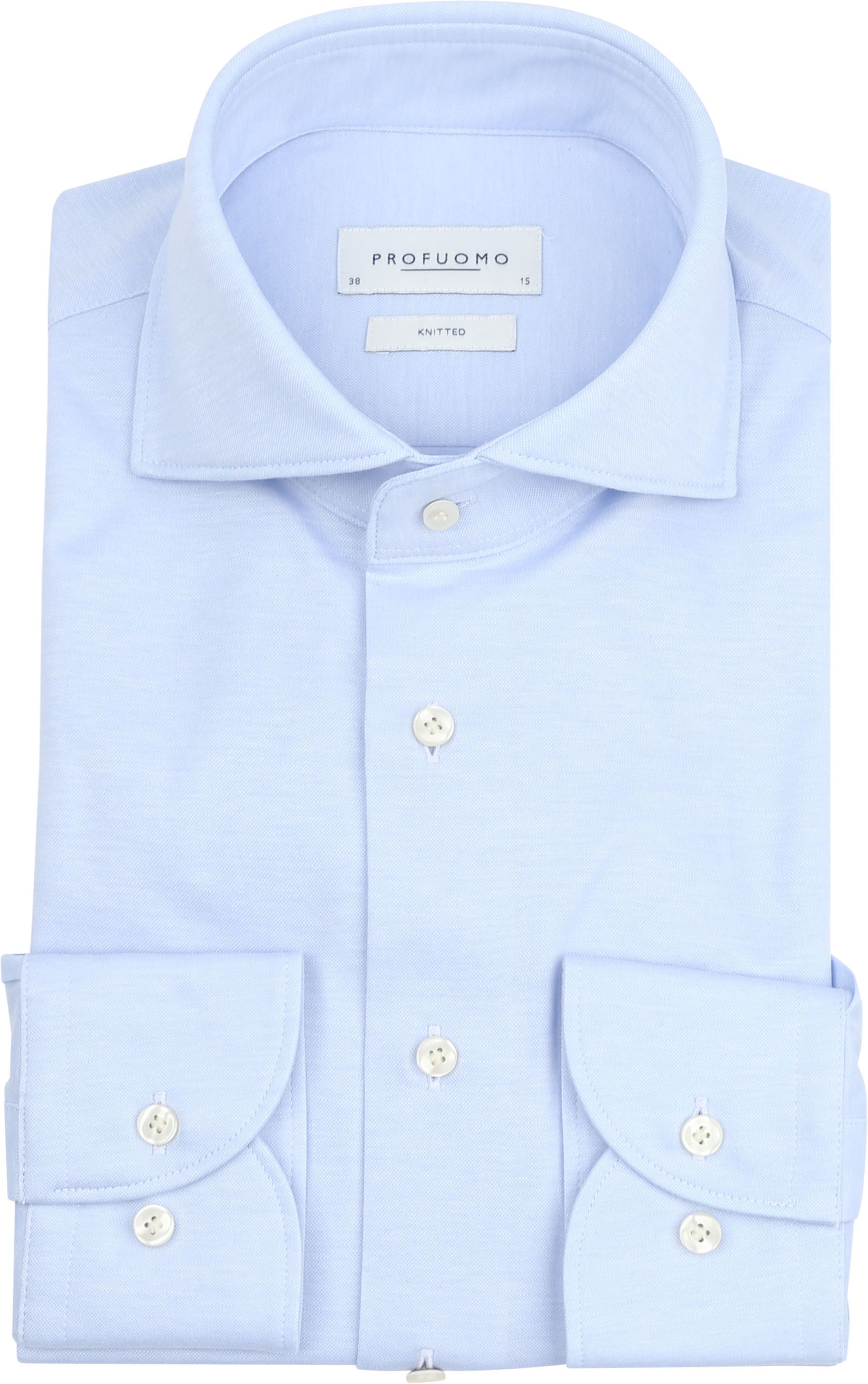 Profuomo Knitted Shirt Light Blue order online | PP2H00005B-M | Suitable Lithuania