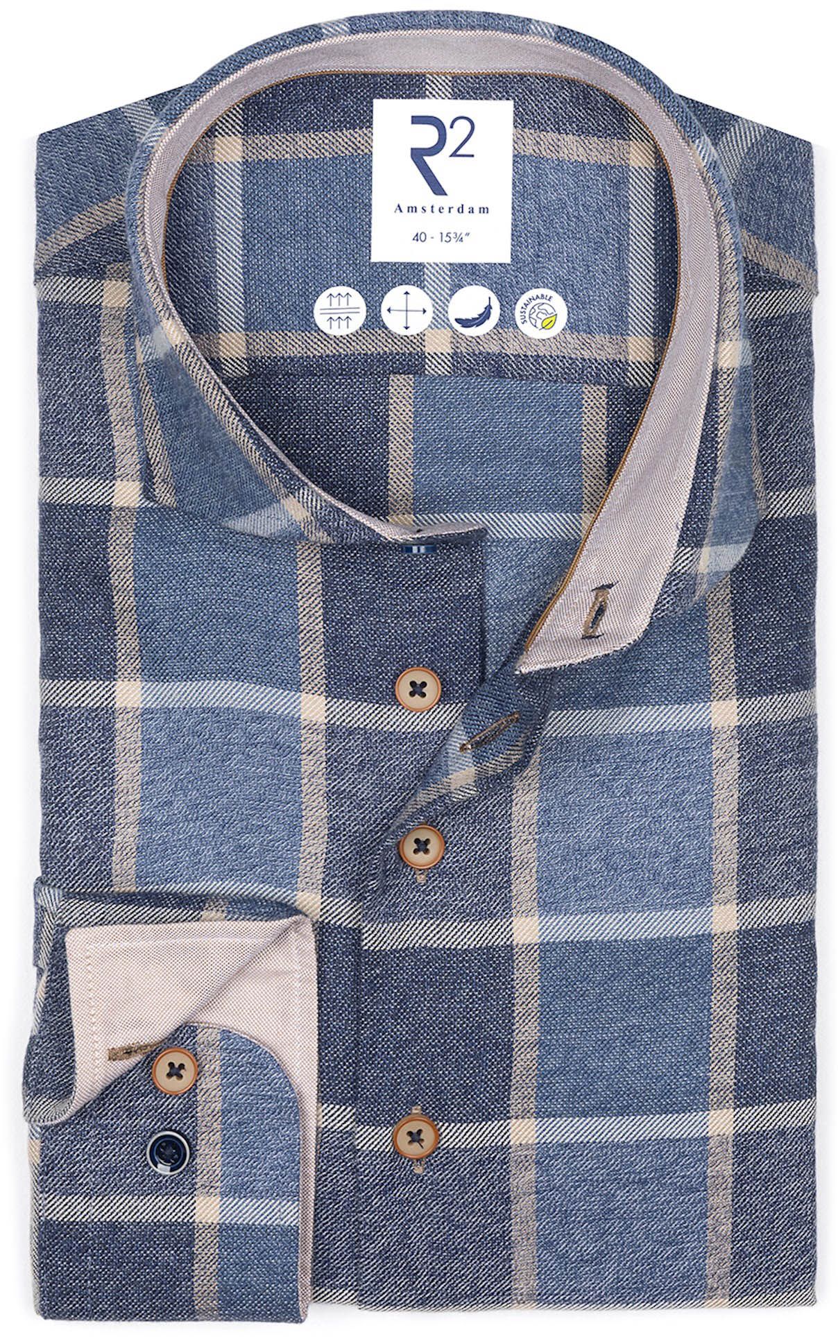 R2 Shirt Checks Blue 122.WSP.050-014 order online | Suitable