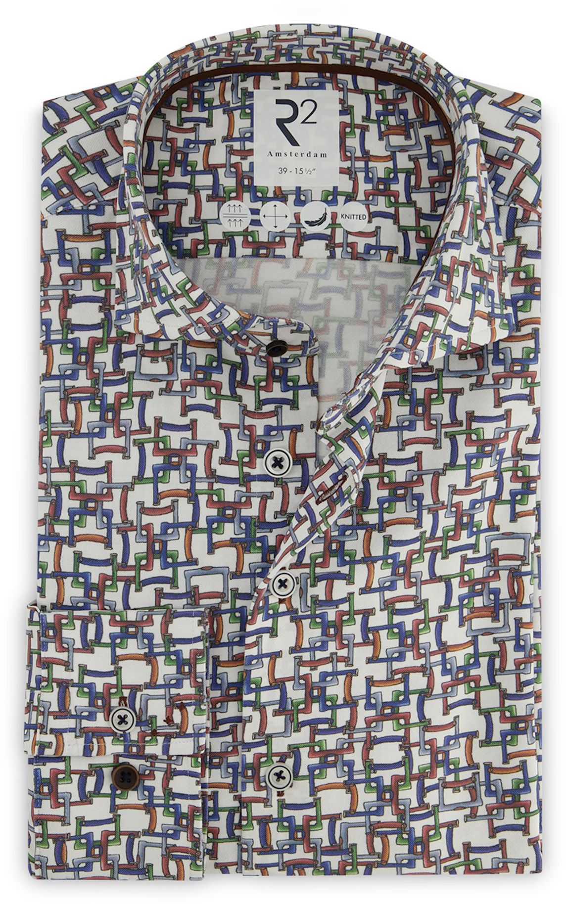 R2 Shirt Knitted Print Multicolour 122.WSP.005-073 order online | Suitable