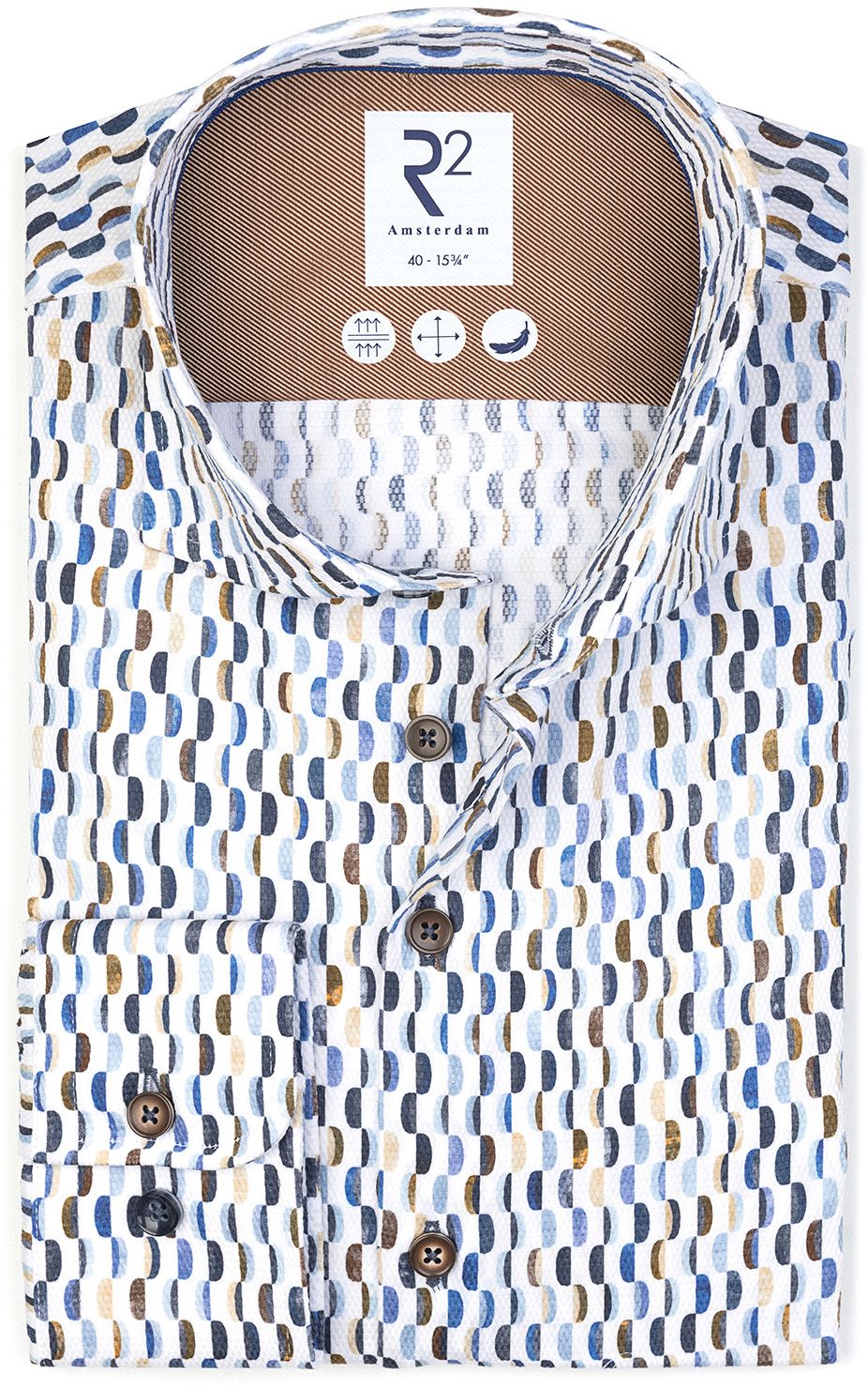 R2 Chemise Impression Sofa Bleu 126.WSP.043-004 commander en ligne | Suitable