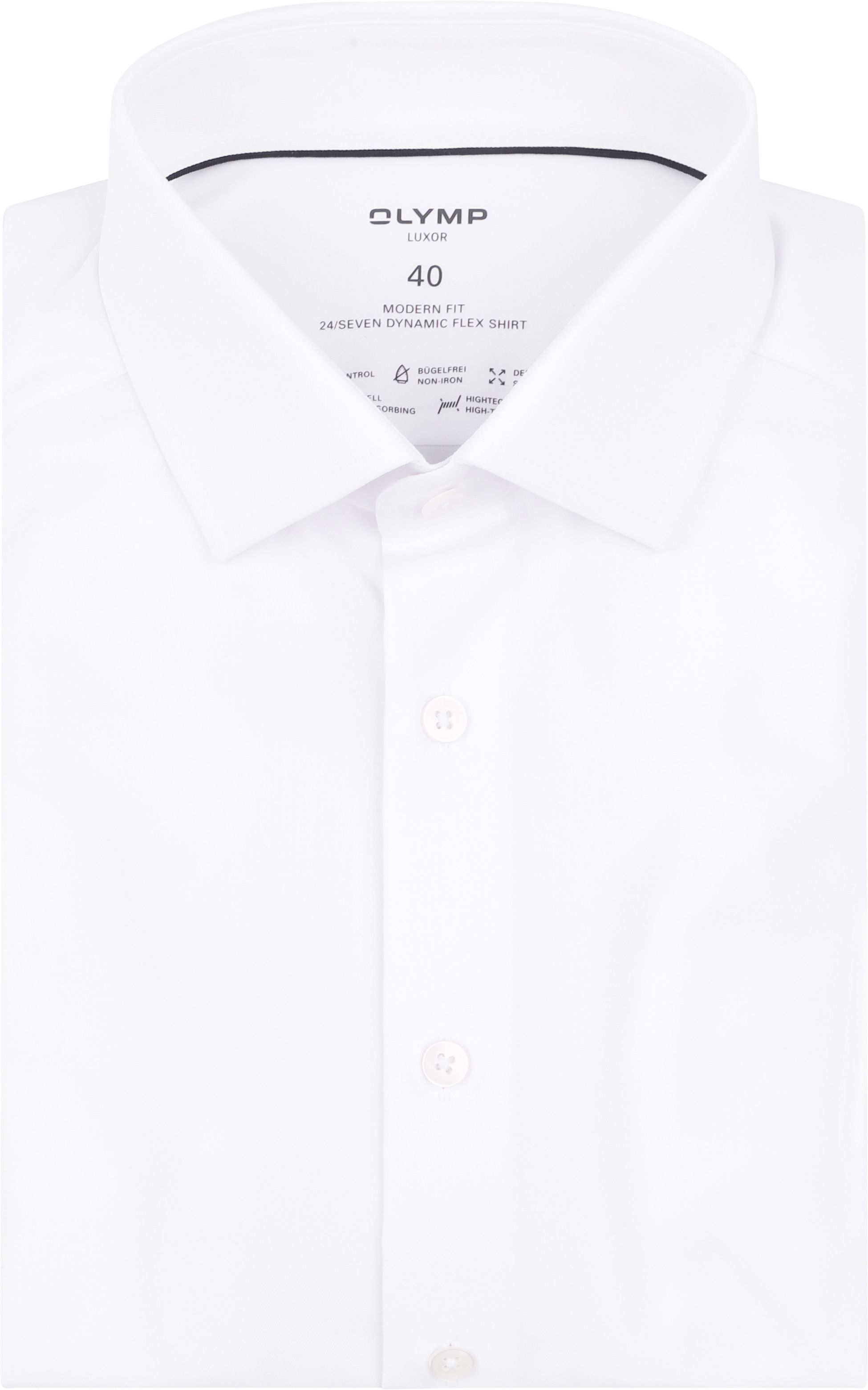 Olymp Luxor 24/Seven Shirt White order online | 123024-00 | Suitable Lithuania