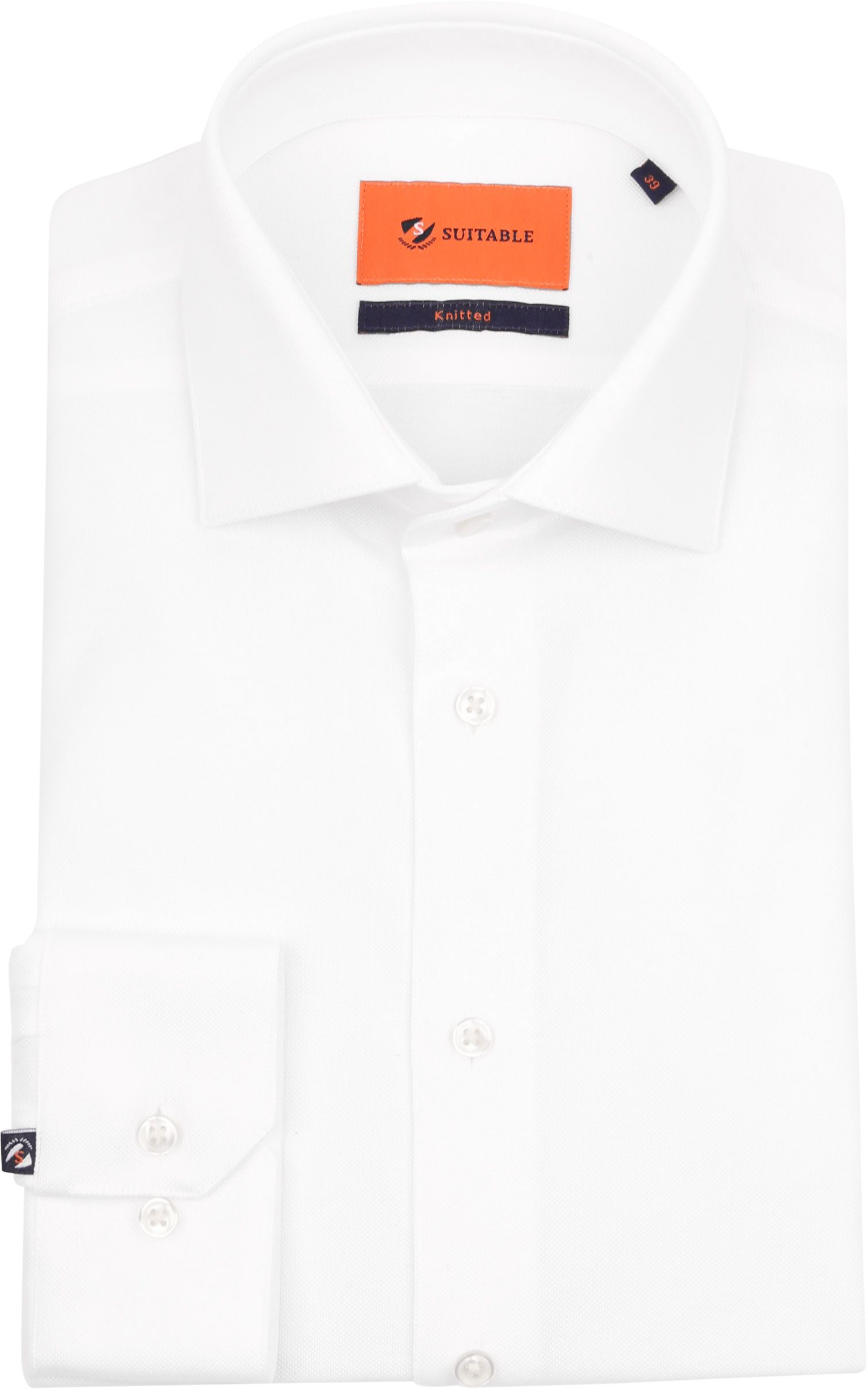 Suitable Hemd Knitted Piqué Weiß KN92-01 Pique White kaufen | Suitable