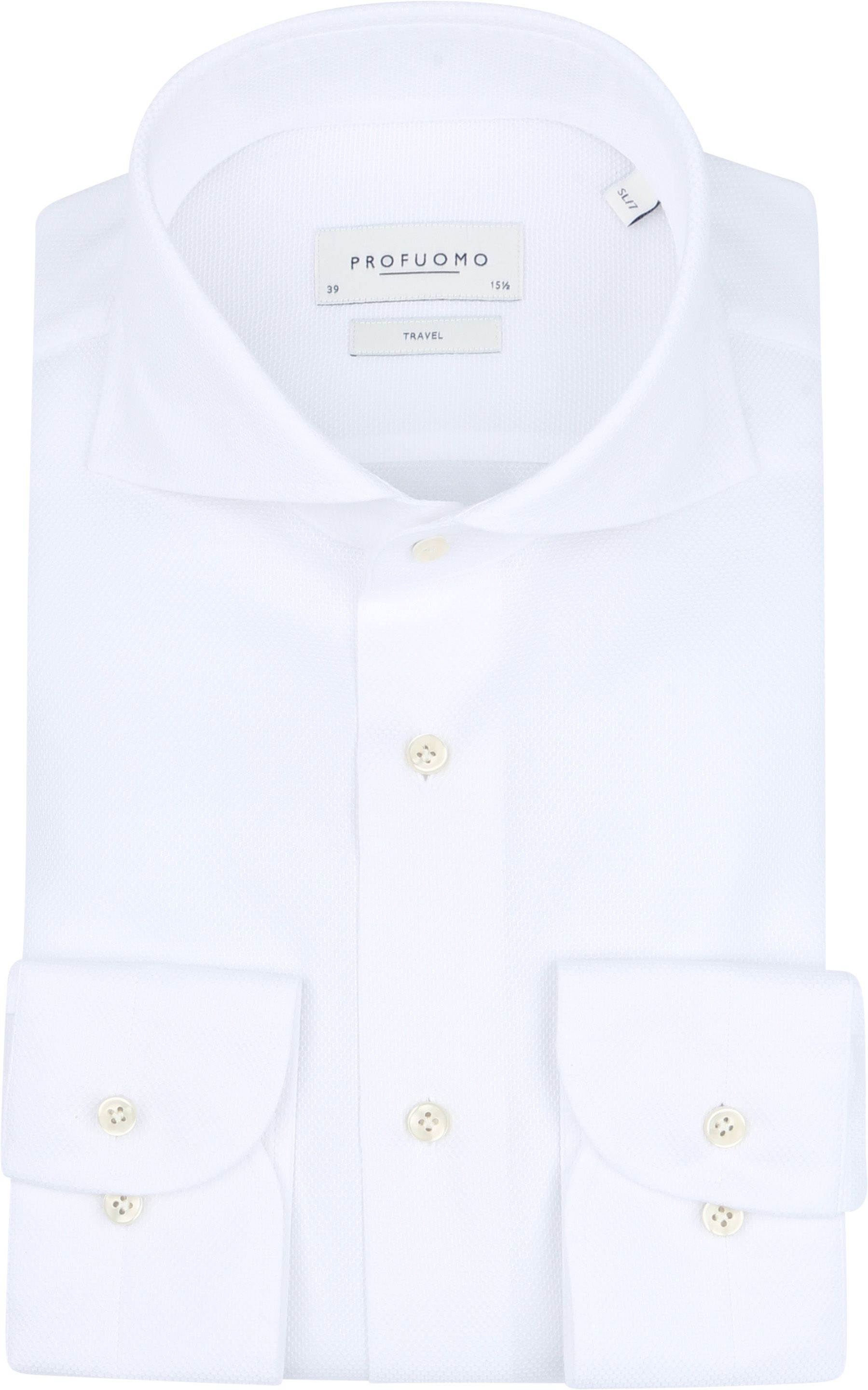 Profuomo Shirt Extra Lange Mouwen Travel Wit PPWH10060A-2 kopen | Suitable