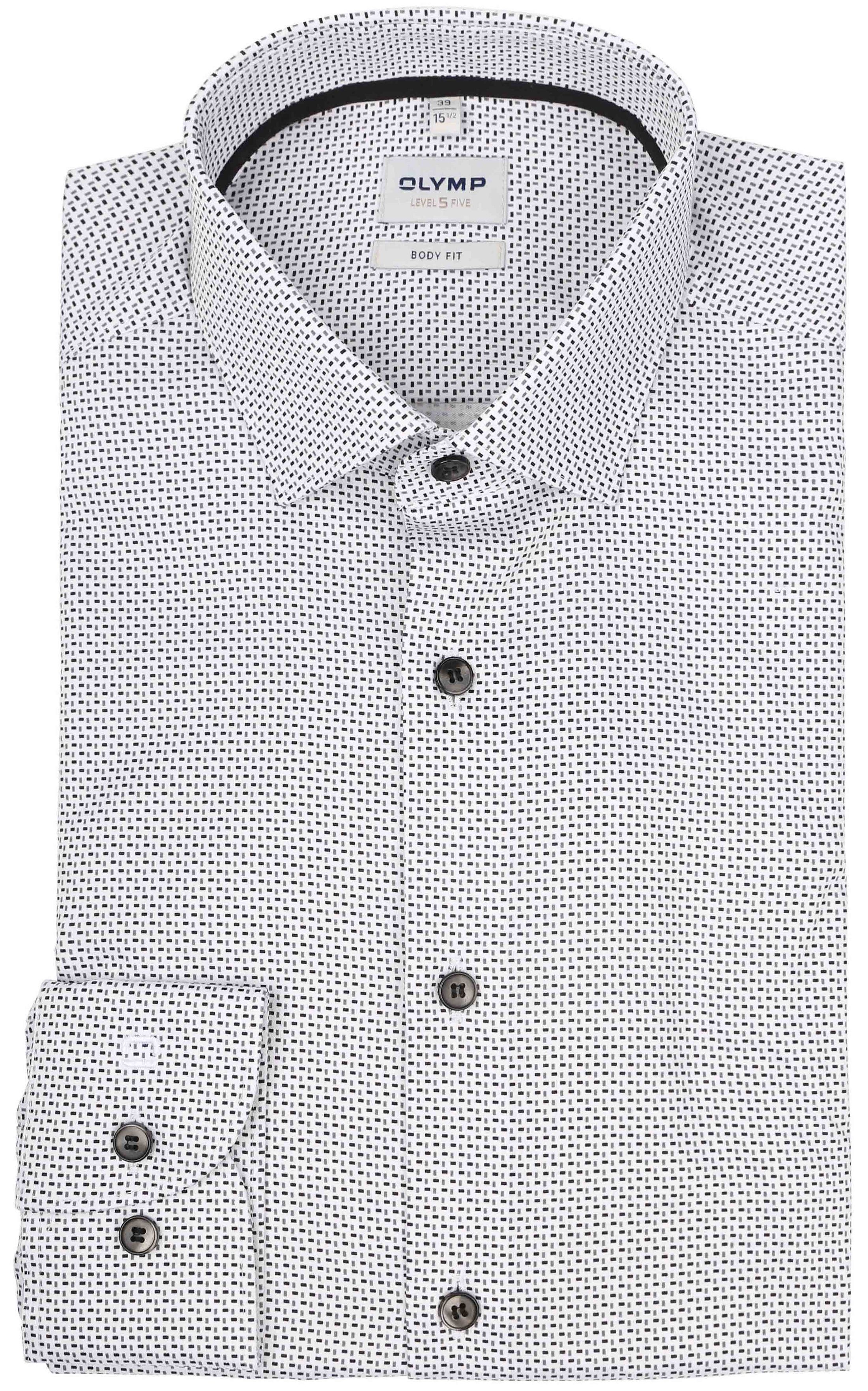 OLYMP Chemise Level 5 Impression Blanche 215444-00 commander en ligne | Suitable