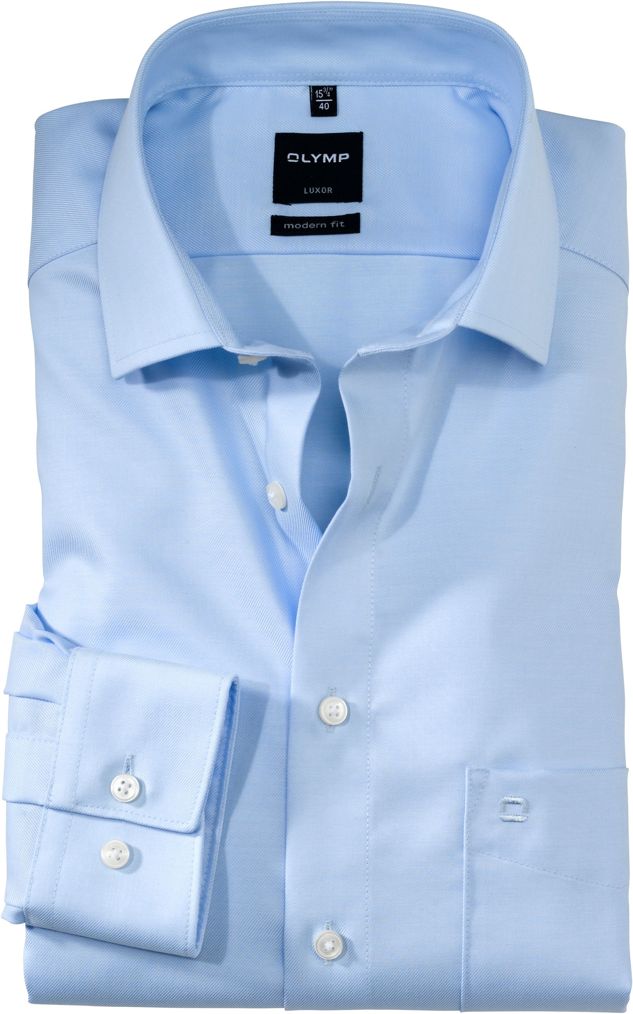 OLYMP Chemise Luxor Coton Bleu taille 37