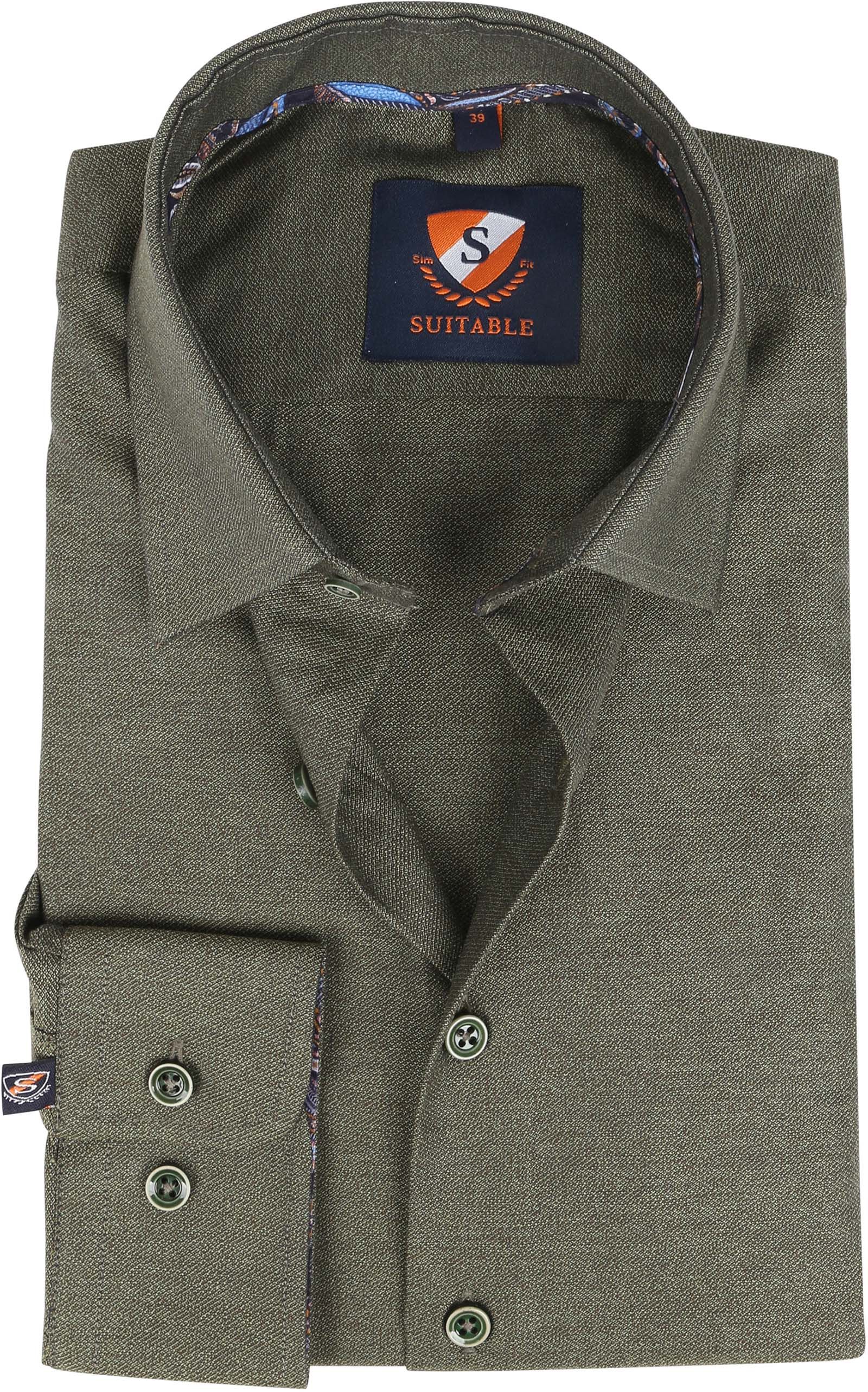 Suitable Chemise HBD Foncé Vert foncé Vert taille 38