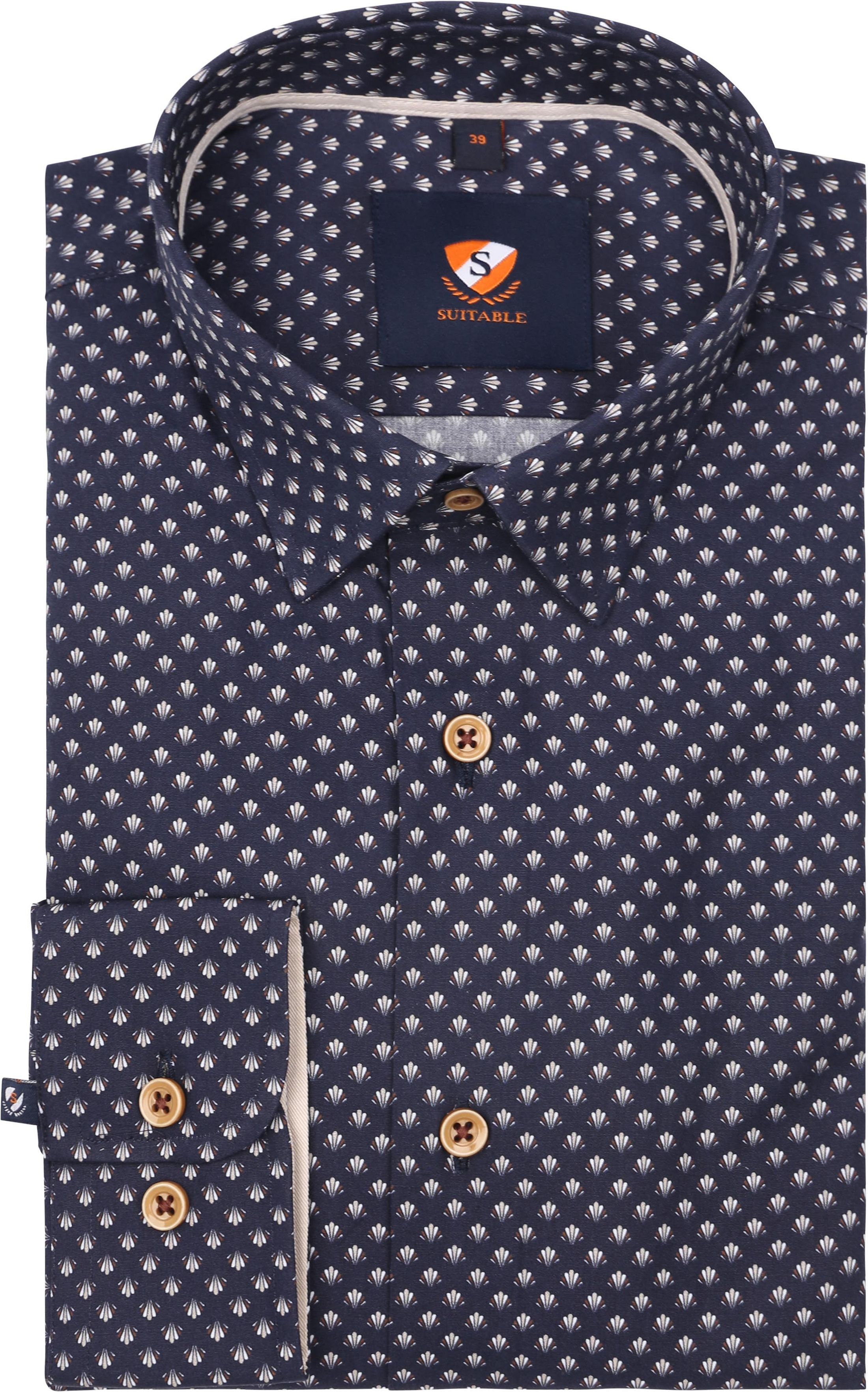 Suitable Shirt Print Dark Blue 267-10 order online | 267-10 | Suitable Lithuania
