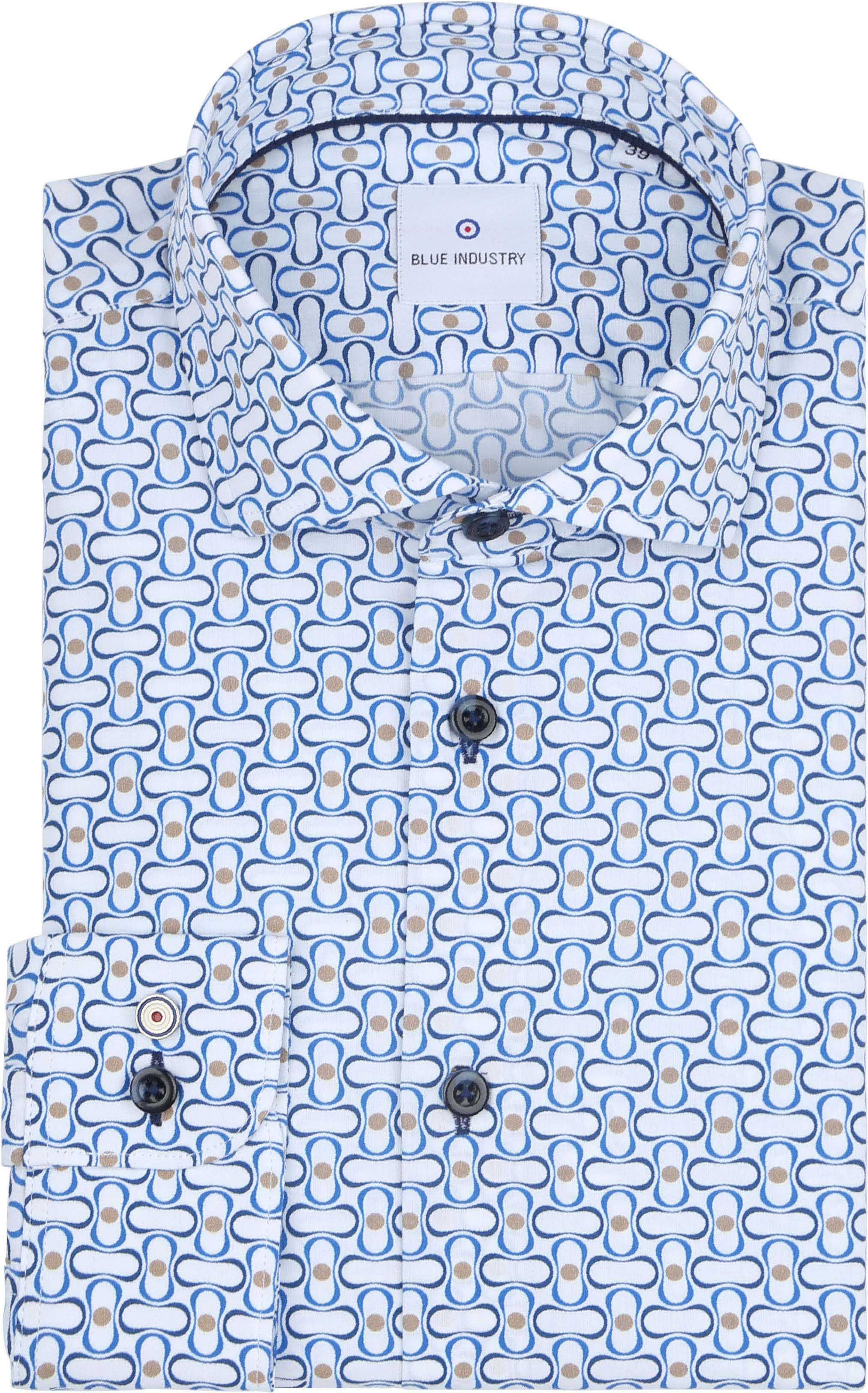 Blue Industry Hemd Druck Blau  4118.41-WHITE kaufen | Suitable
