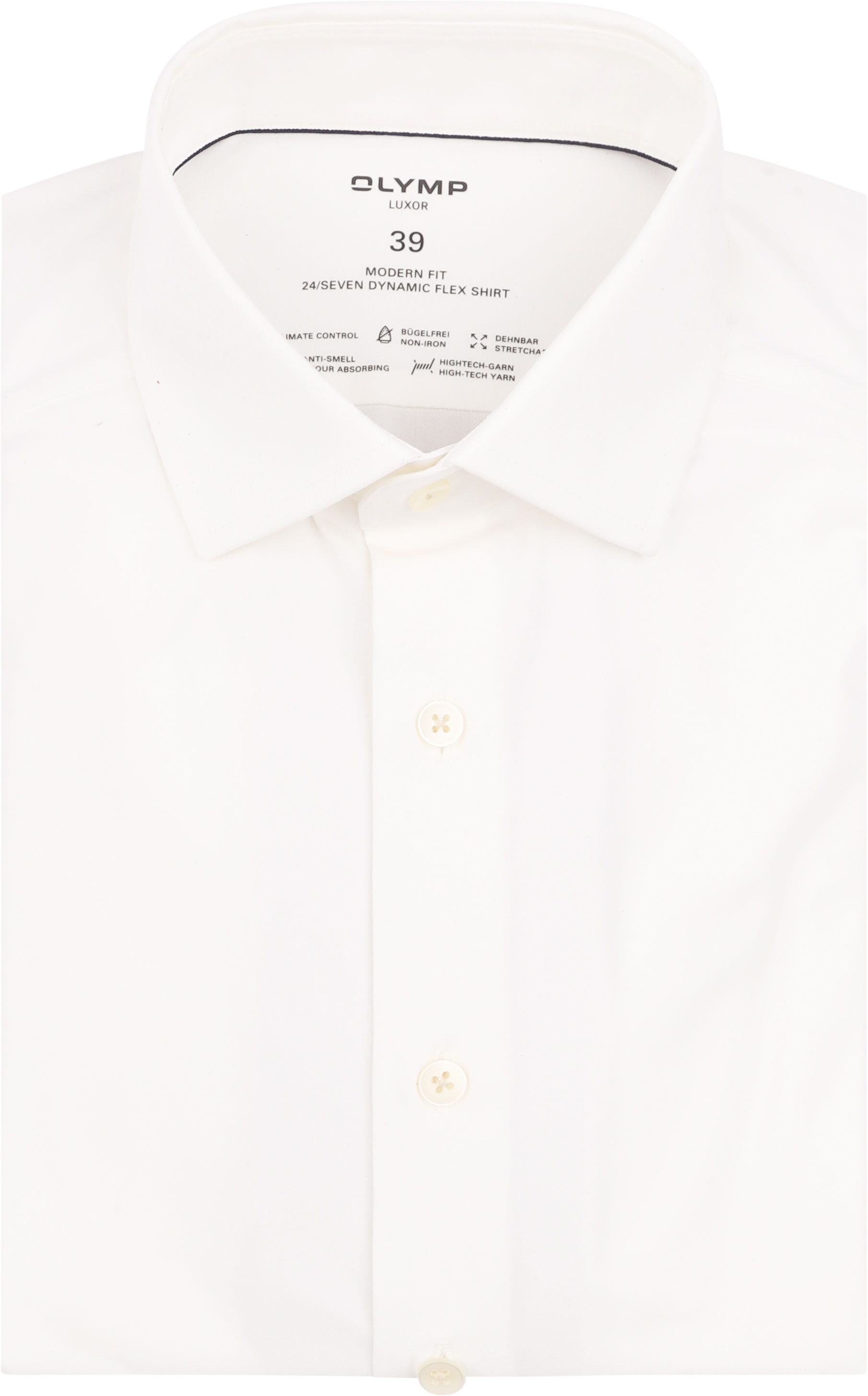 Olymp Luxor 24/Seven Shirt Off White order online | 123024-20 | Suitable Lithuania