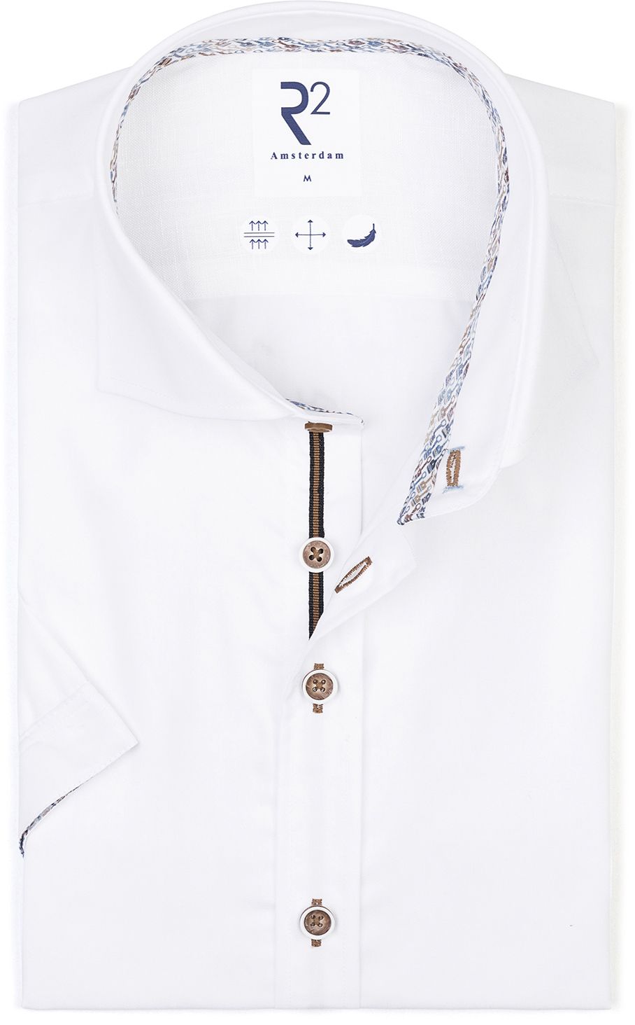 R2 Shirt Short Sleeves White 128.WSPSS.106-004 order online | Suitable