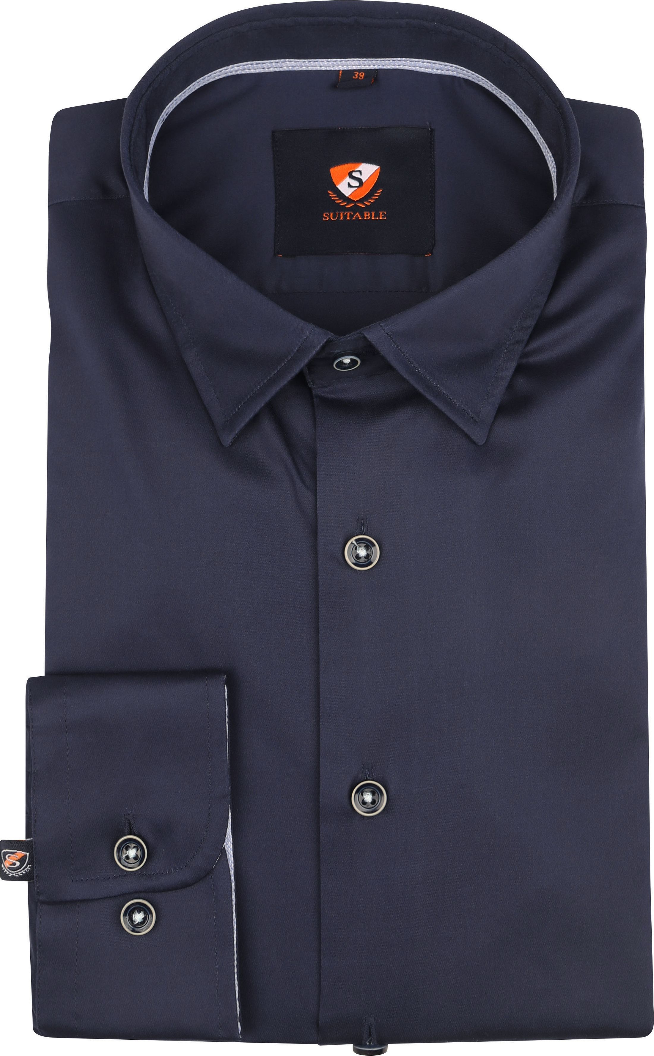 Suitable Twill Shirt Dark Blue 244-1 HBD Navy order online | Suitable