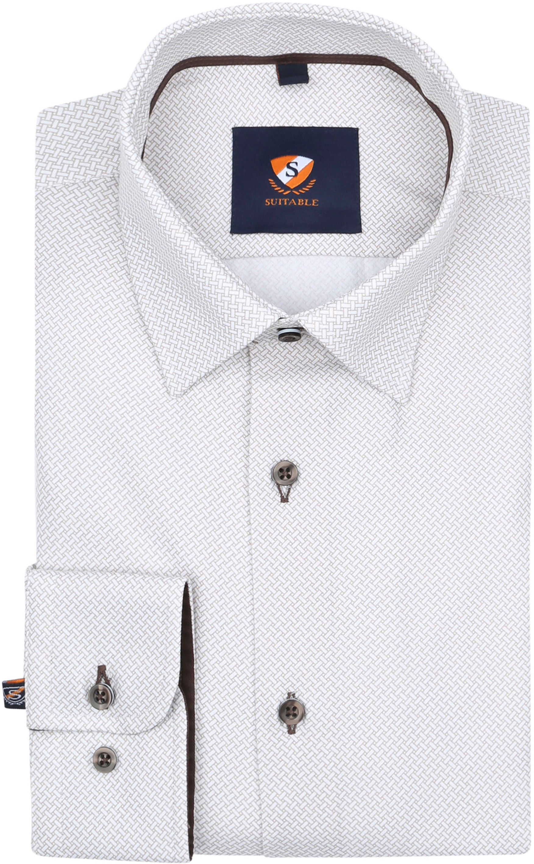 Suitable Shirt 261-5 Beige Print 261-5 order online | Suitable