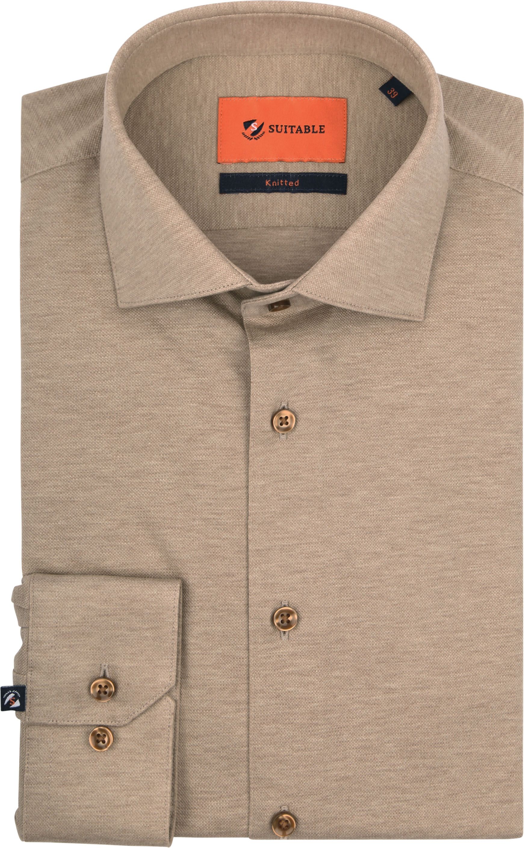 Suitable Shirt Pique Beige order online | KN11-04 Piq Sand | Suitable Norway