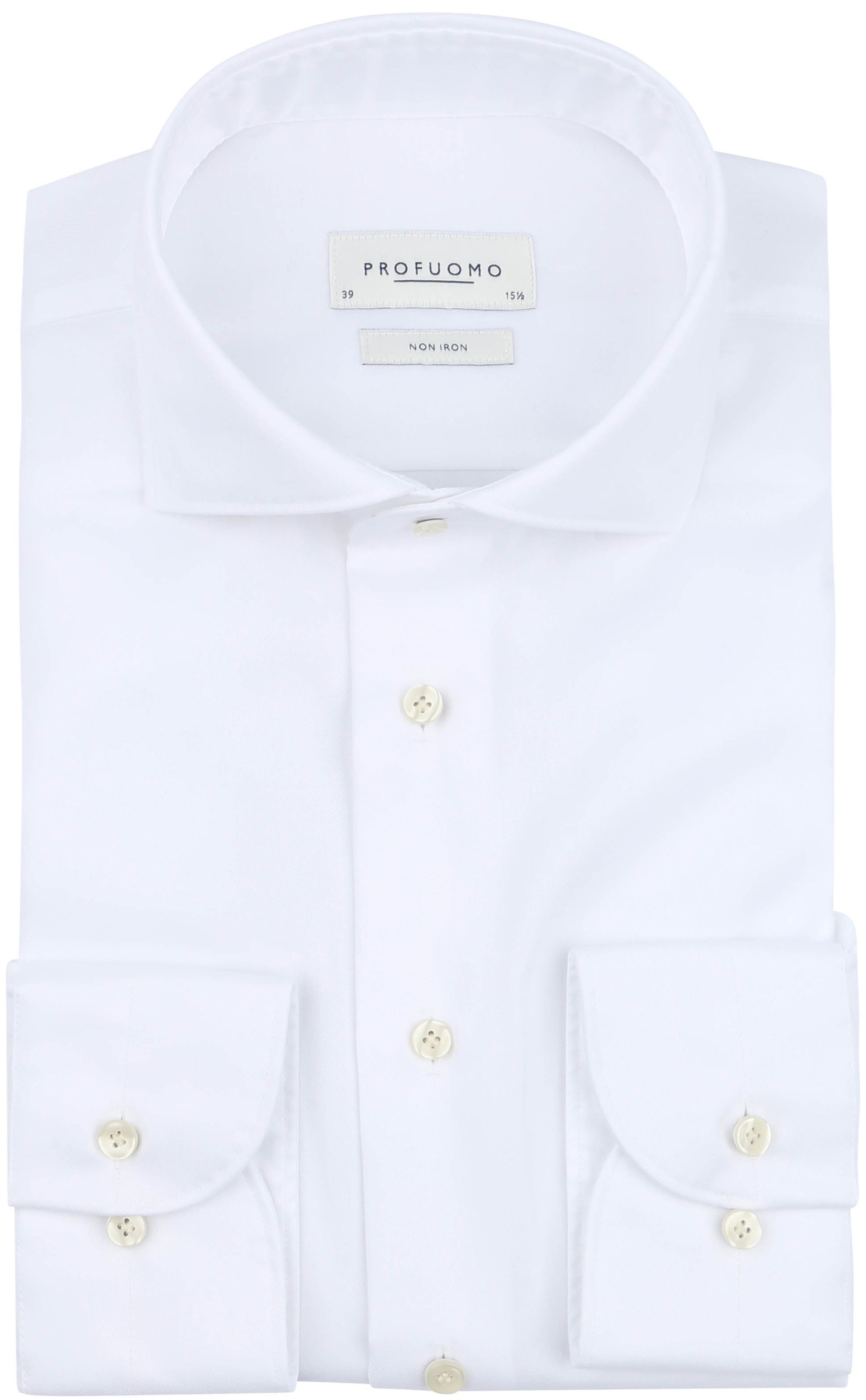 Profuomo Twill Hemd Wit PP2H00010A-2 kopen | Suitable
