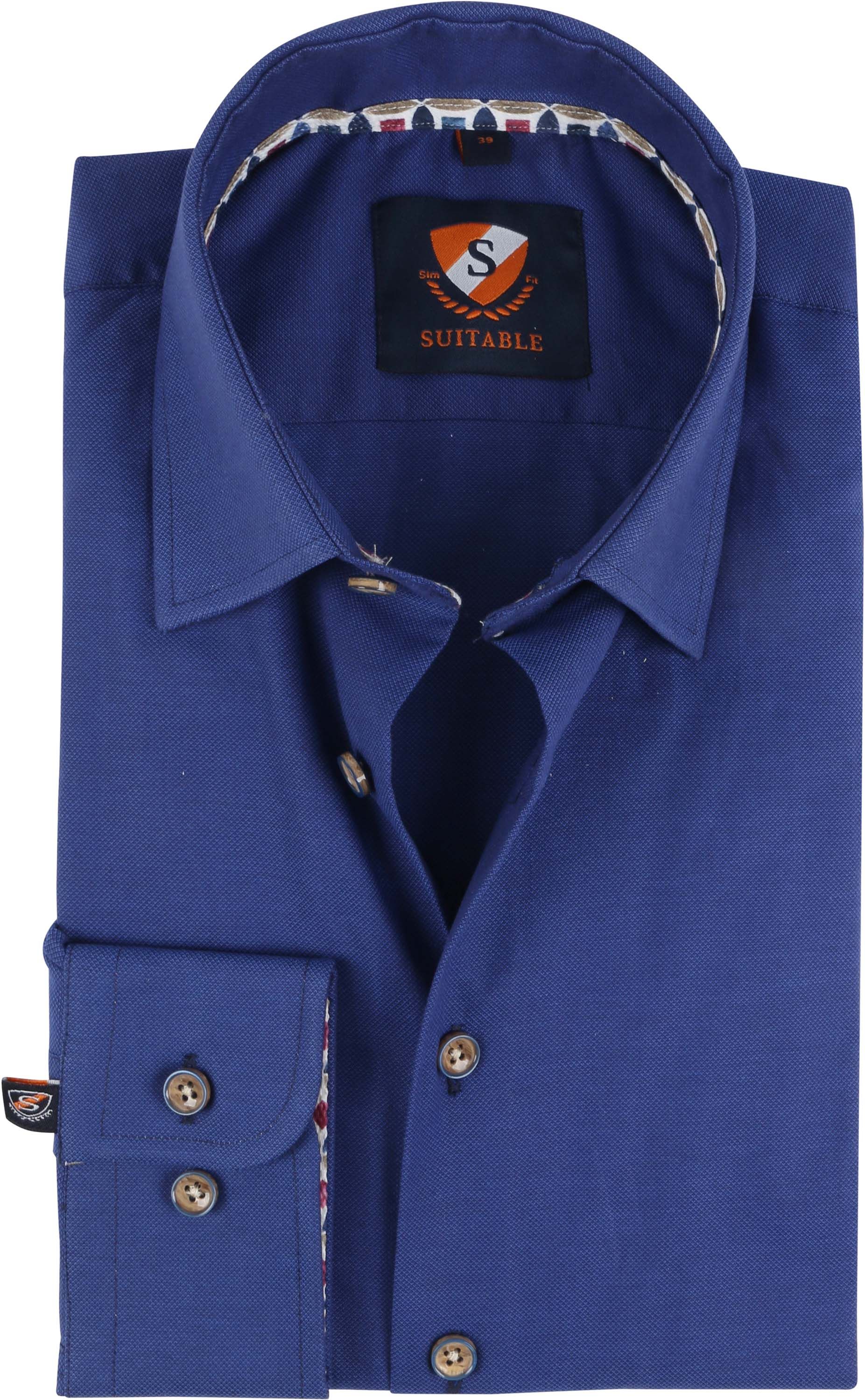 Suitable Shirt Smart Indigo Blue 238-4 HBD Indig order online | Suitable