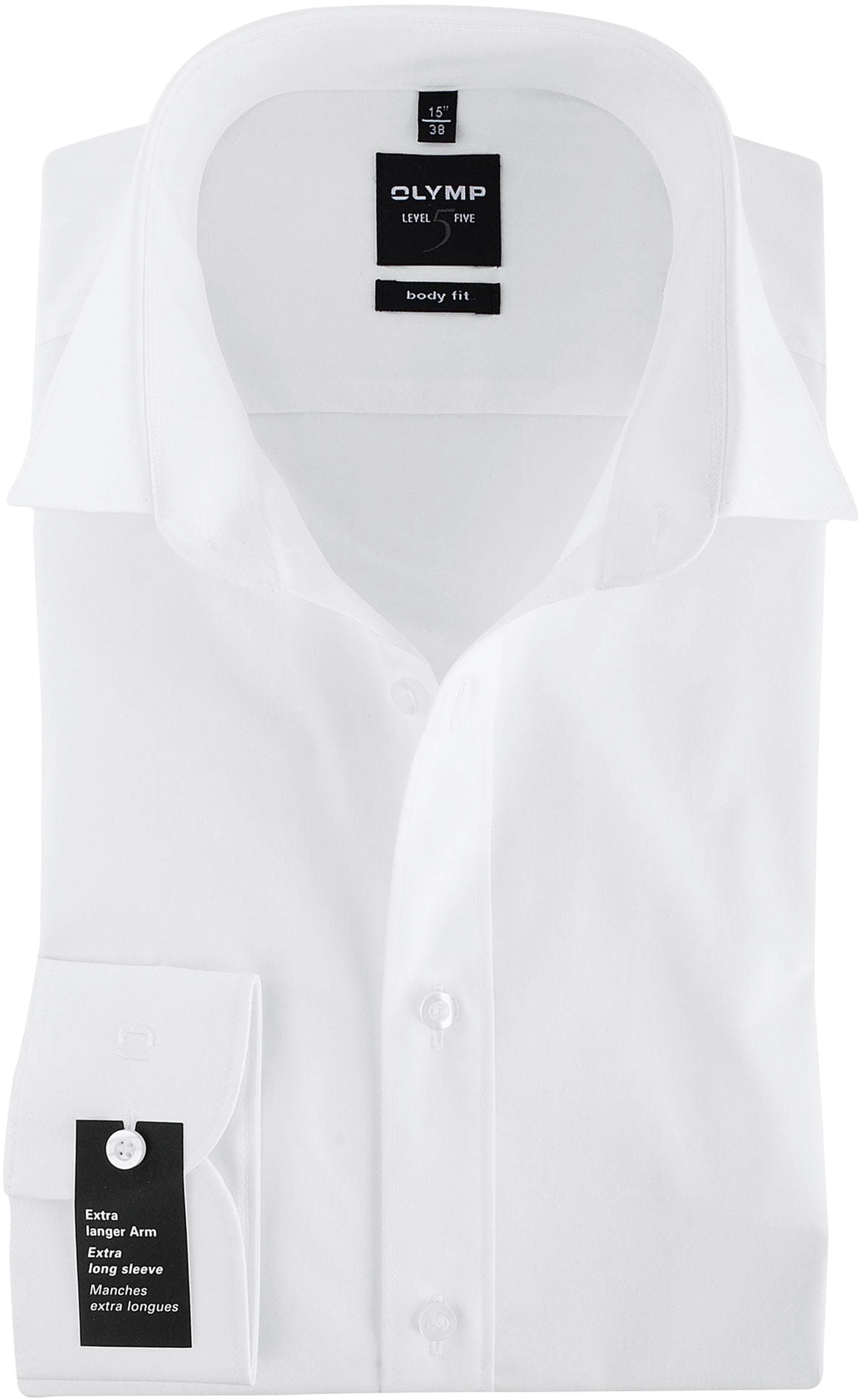 OLYMP Chemise Level Five ML7 Coupe Cintrée Blanc taille 38