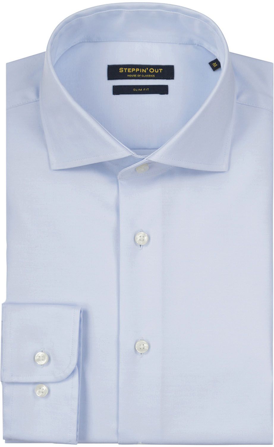 Steppin' Out Overhemd Slim-Fit Twill Lichtblauw SM6004.0001-2001 kopen | Suitable