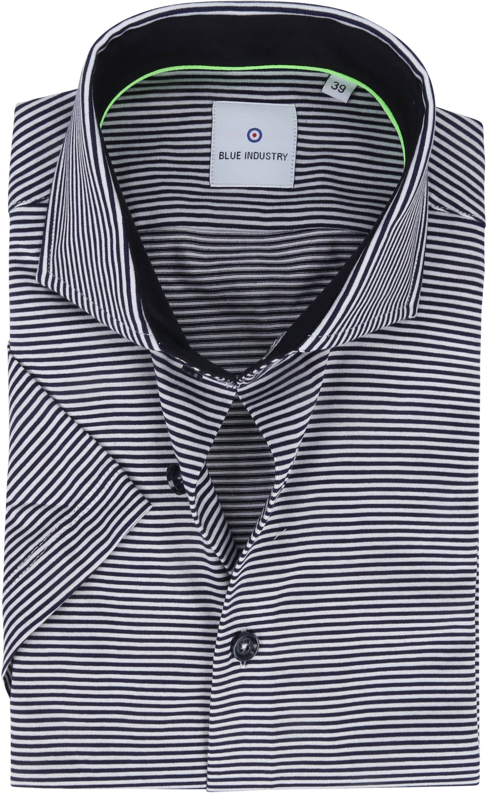 Blue Industry SHS Shirt Stripe Blue 1265.11 order online | Suitable