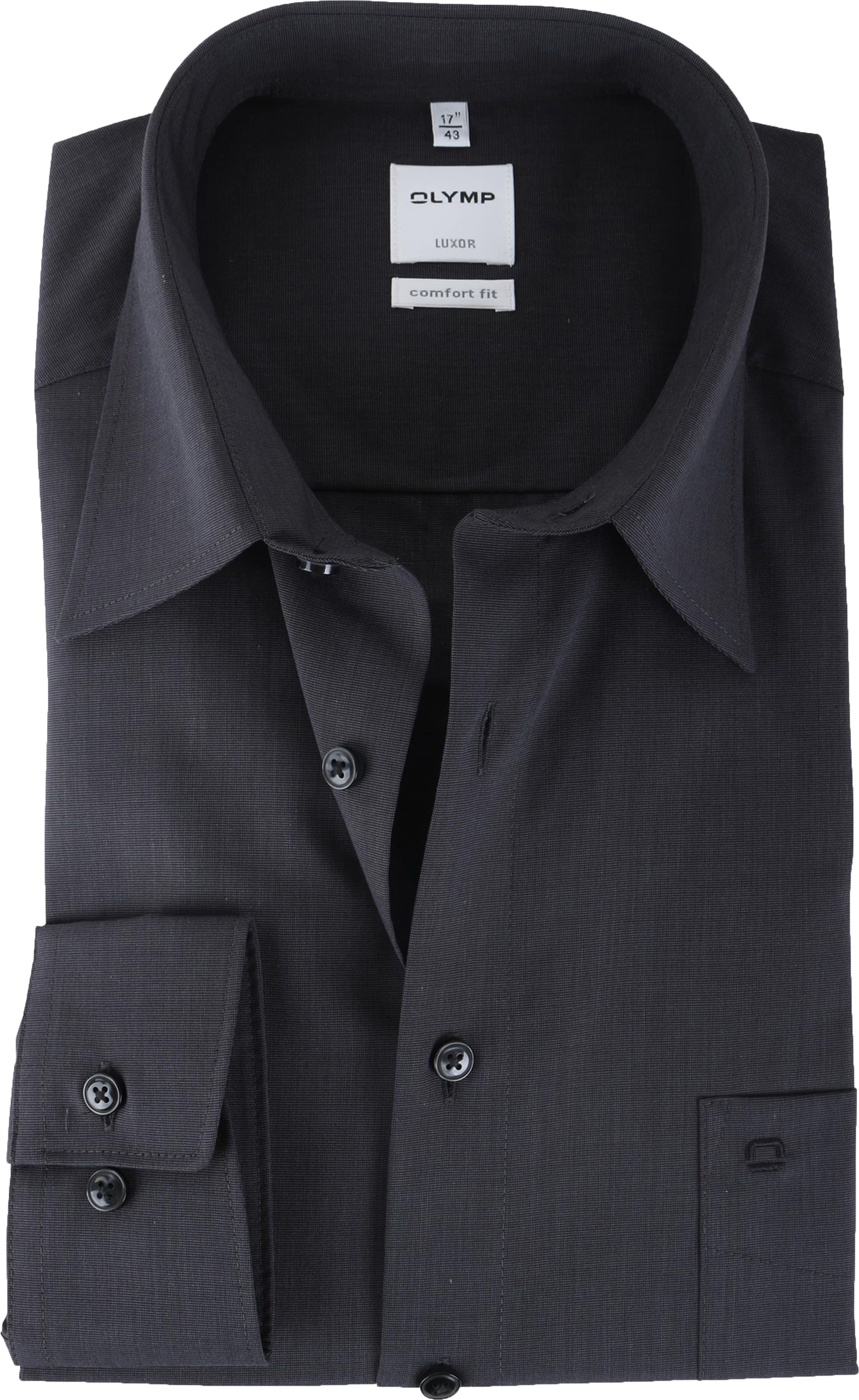 OLYMP Chemise Luxor Coupe Confort Anthracite Gris taille 38