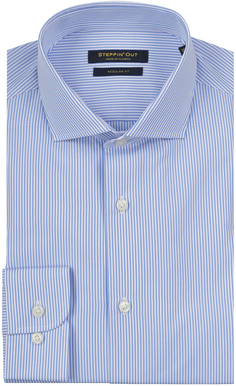Steppin' Out Chemise Rayures Bleu Clair commander en ligne | SM6003.0003-2001 | Suitable Luxembourg
