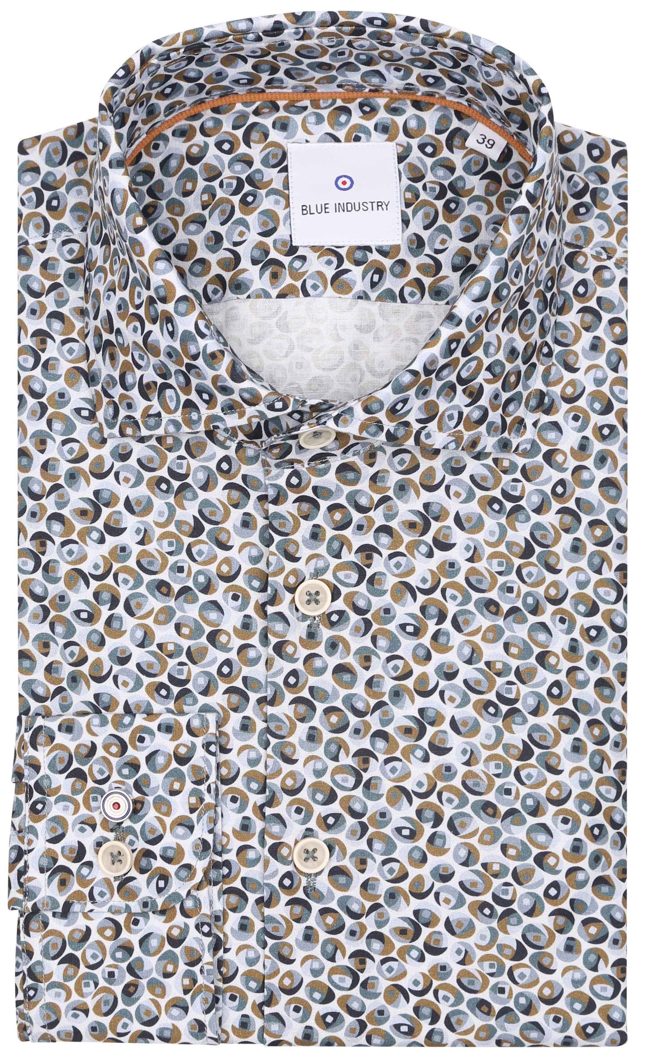 Blue Industry Shirt Print Green 3101.32-green order online | Suitable