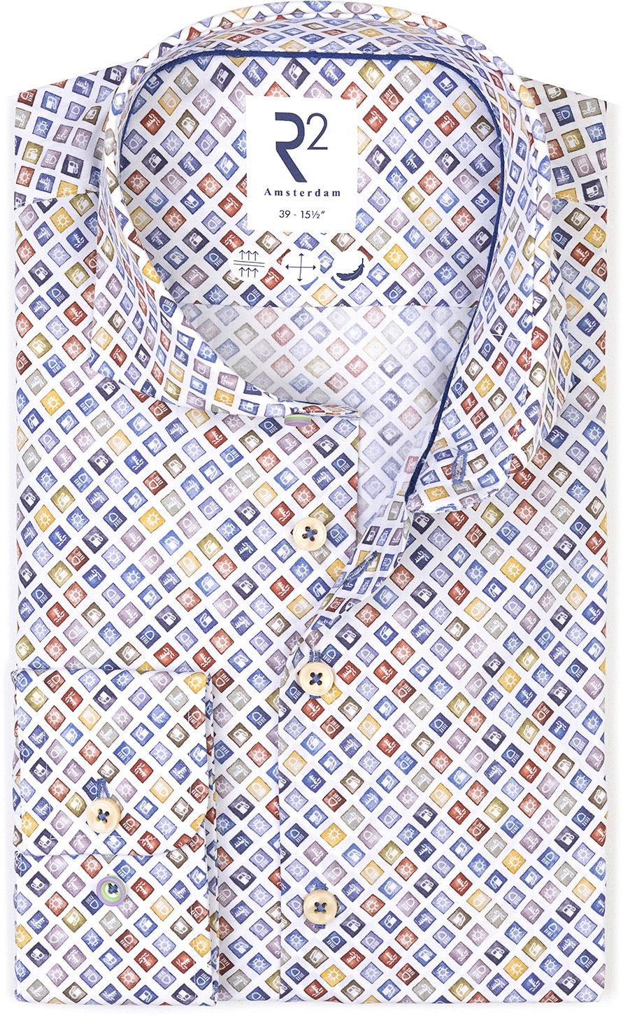 R2 Shirt Print Dashboard Multicolor 128.WSP.059-073 order online | Suitable