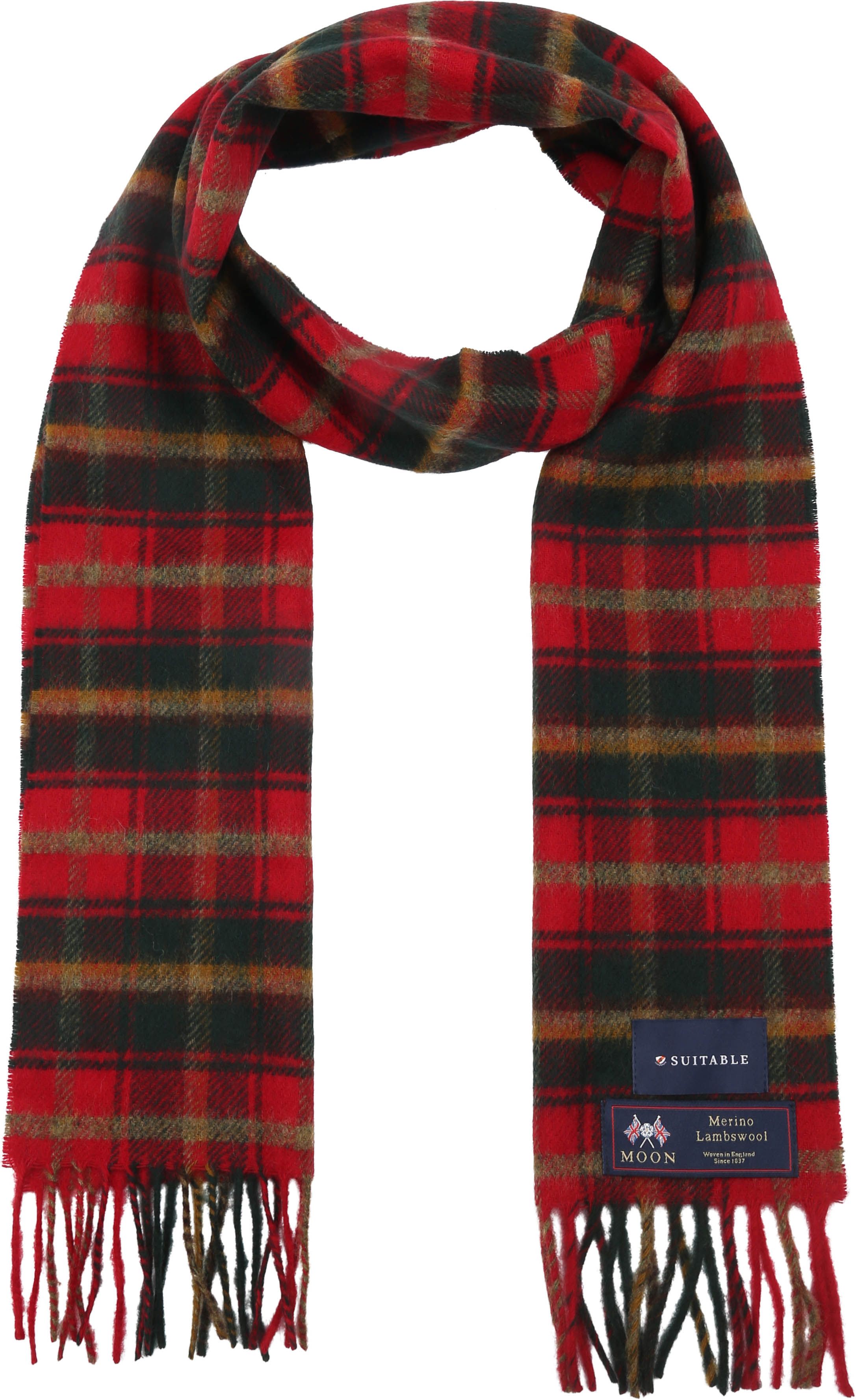 Suitable Scarf Checkered Merino Red SCARV-STBL-AW24-03 order online | Suitable