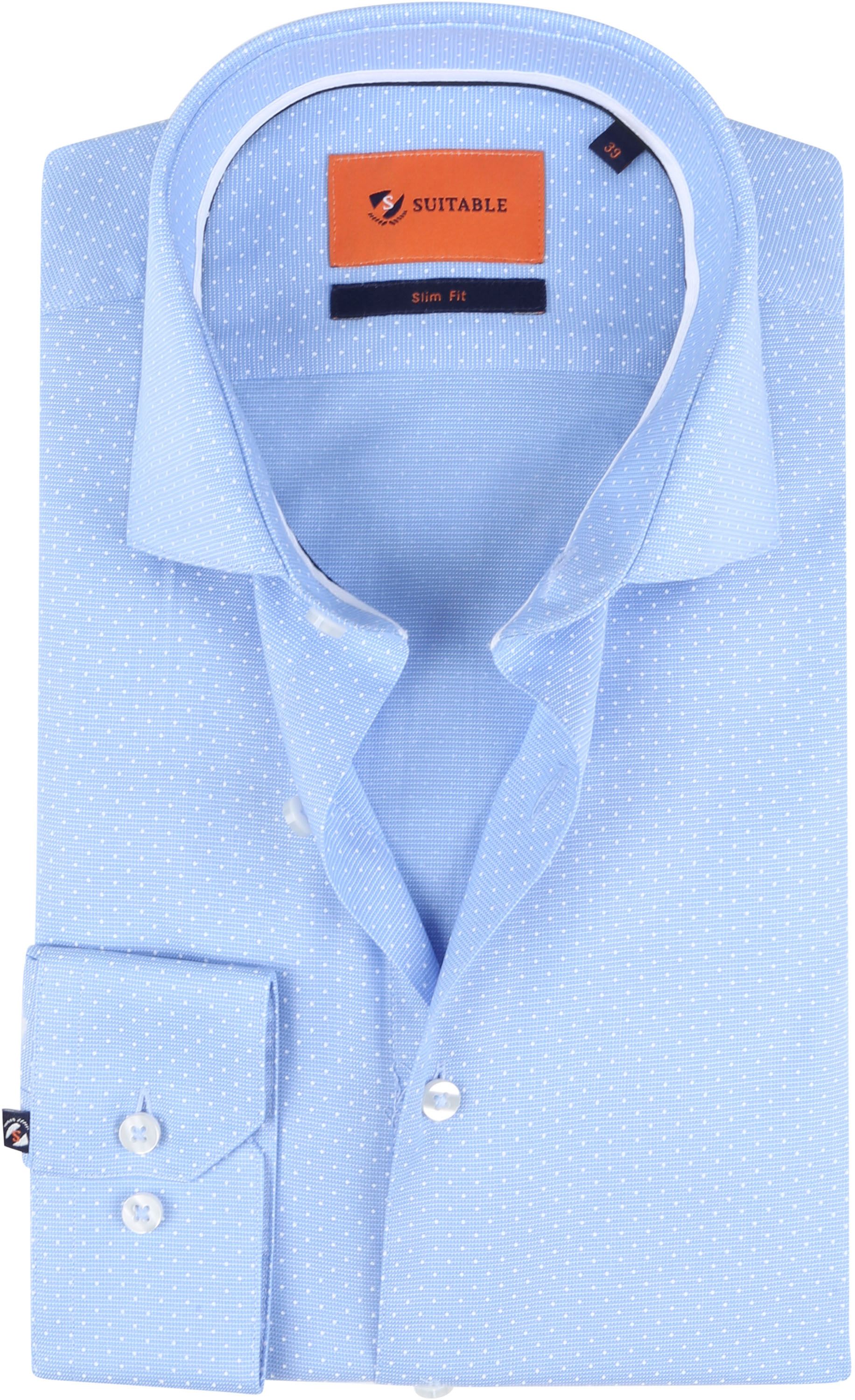 Suitable Chemise WS Points Bleu clair Bleu taille 38