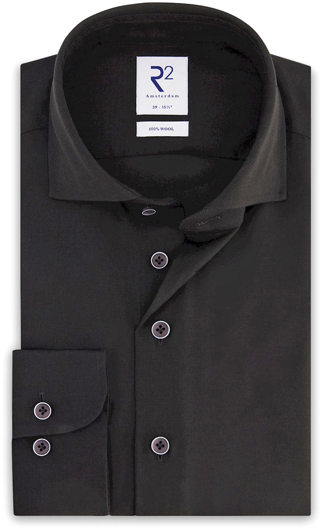 R2 Shirt Merino Wool Black 118.WSP.047/020-000020 order online | Suitable