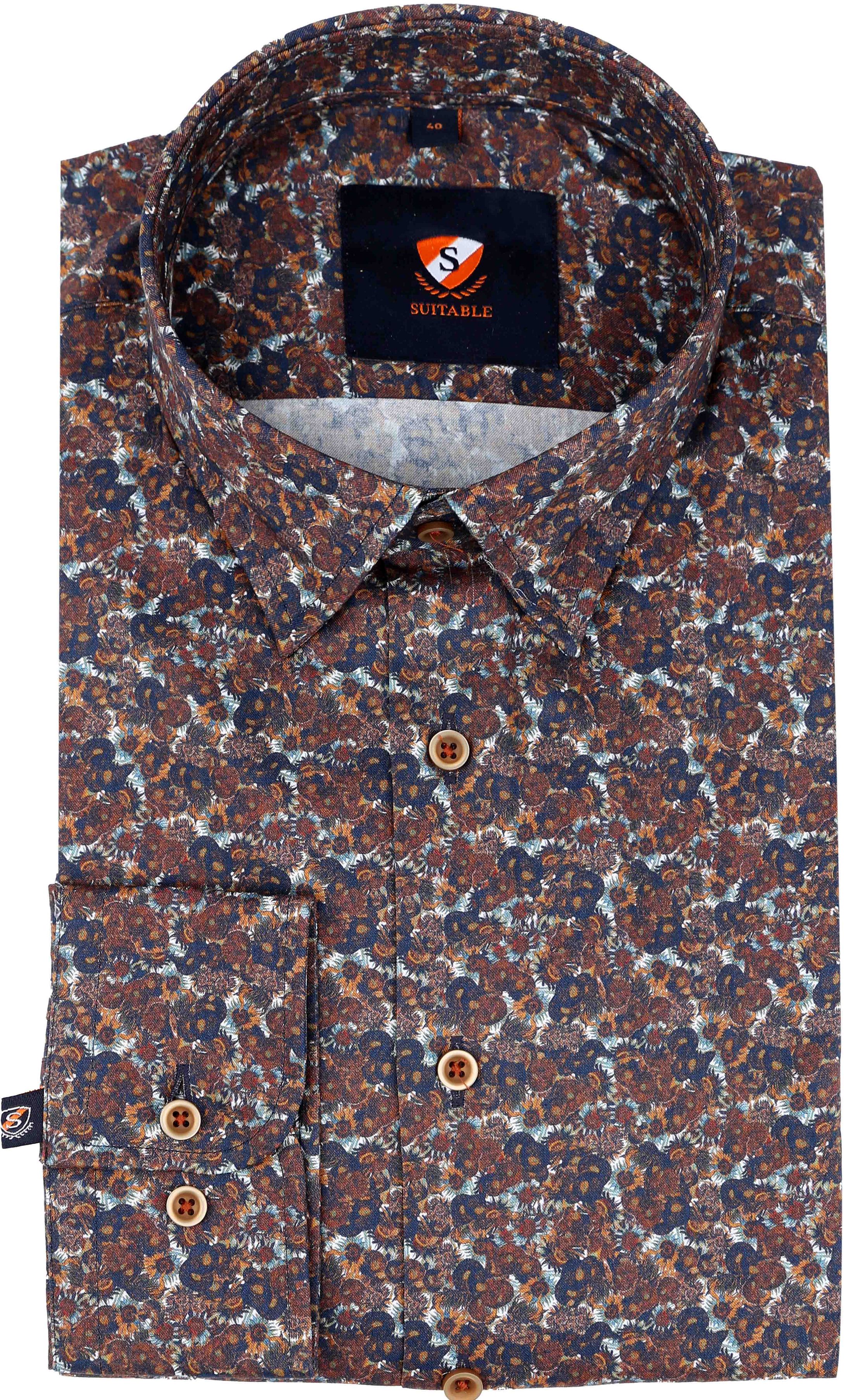 Suitable Shirt Van Gogh Brown 254-4 HBD Dark Sunflower order online | Suitable