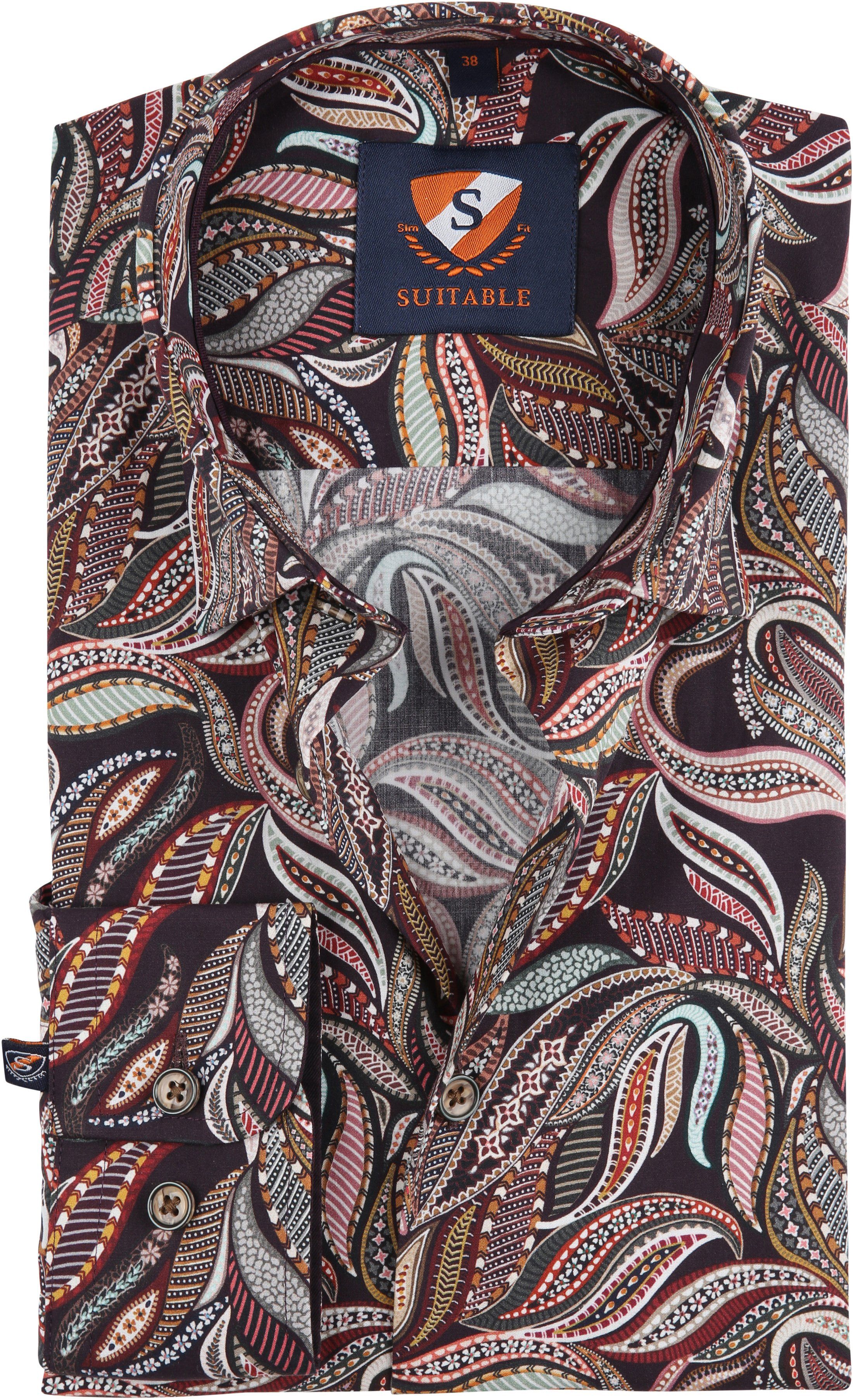 Suitable Shirt Paisley 188-3 Multicolour size 15