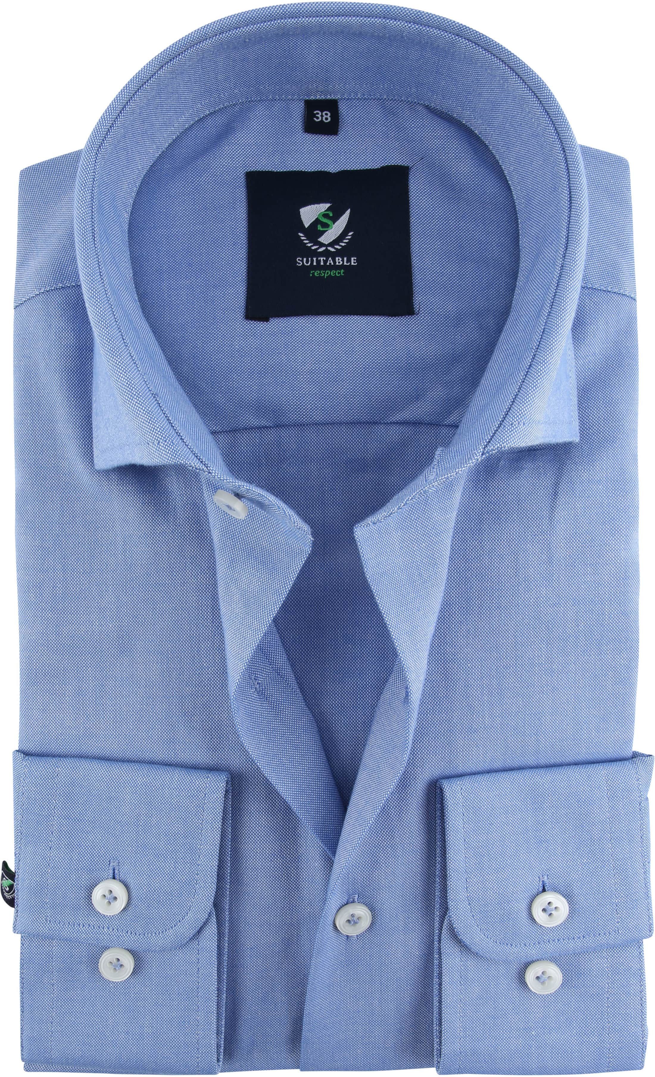 Suitable Respect Overhemd Blauw 207-4 Sust CaW D.Blue kopen | Suitable