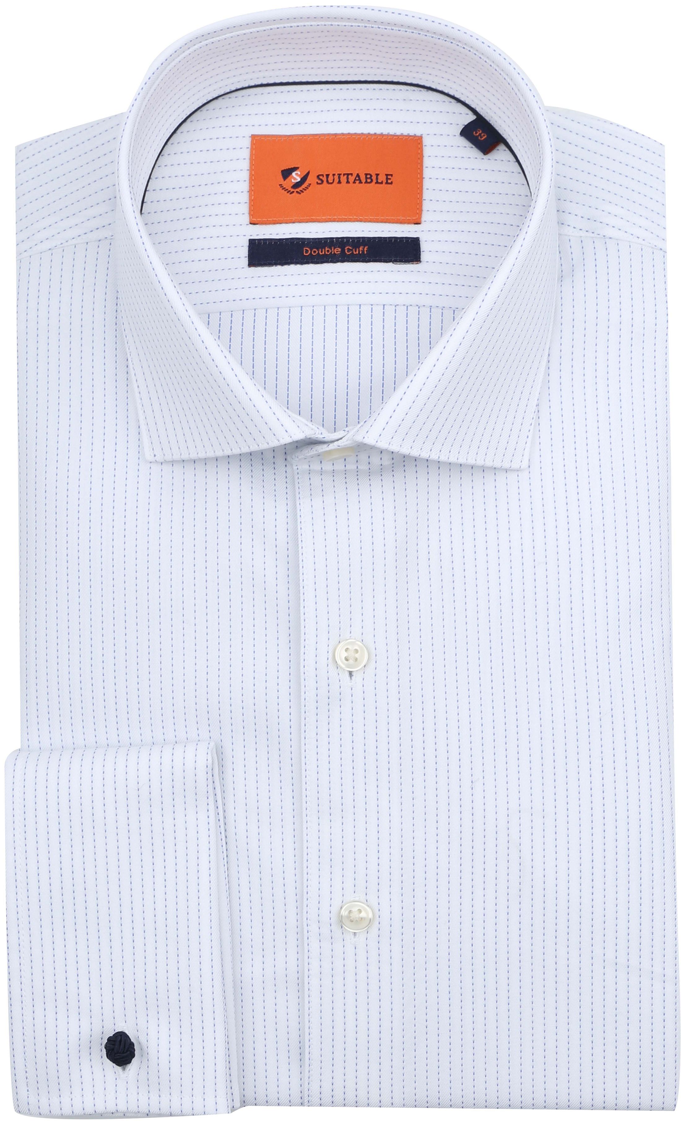Suitable Shirt Twill Double Cuff Print White order online | DM24-14 | Suitable Norway
