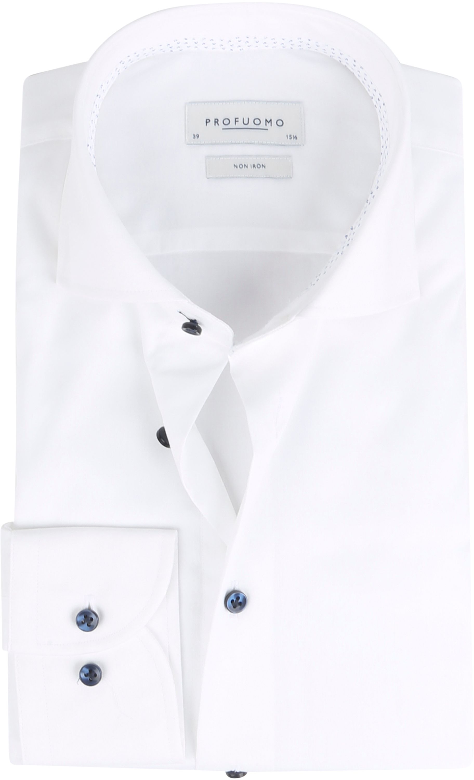 Profuomo Travel Shirt White size 14.5