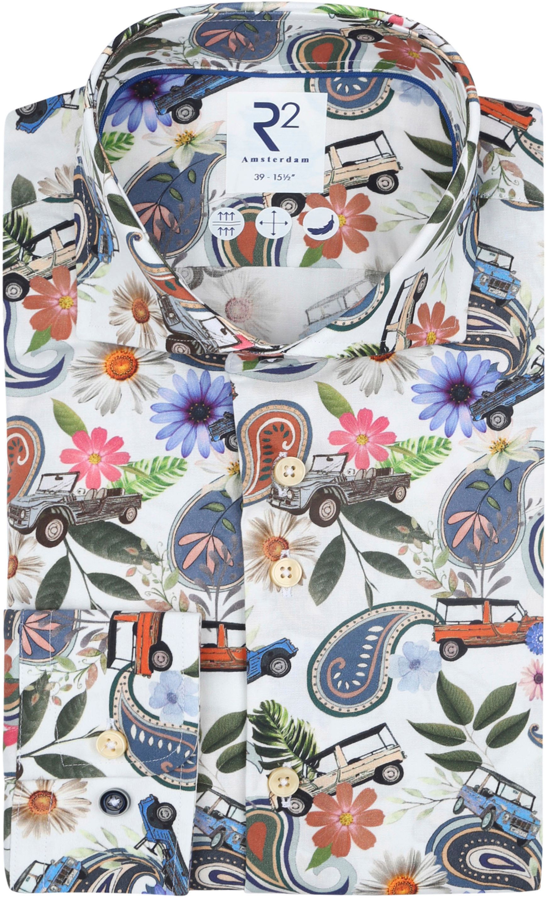 R2 Shirt Print Car Multicolour order online | 120.WSP.114-073 | Suitable Lithuania