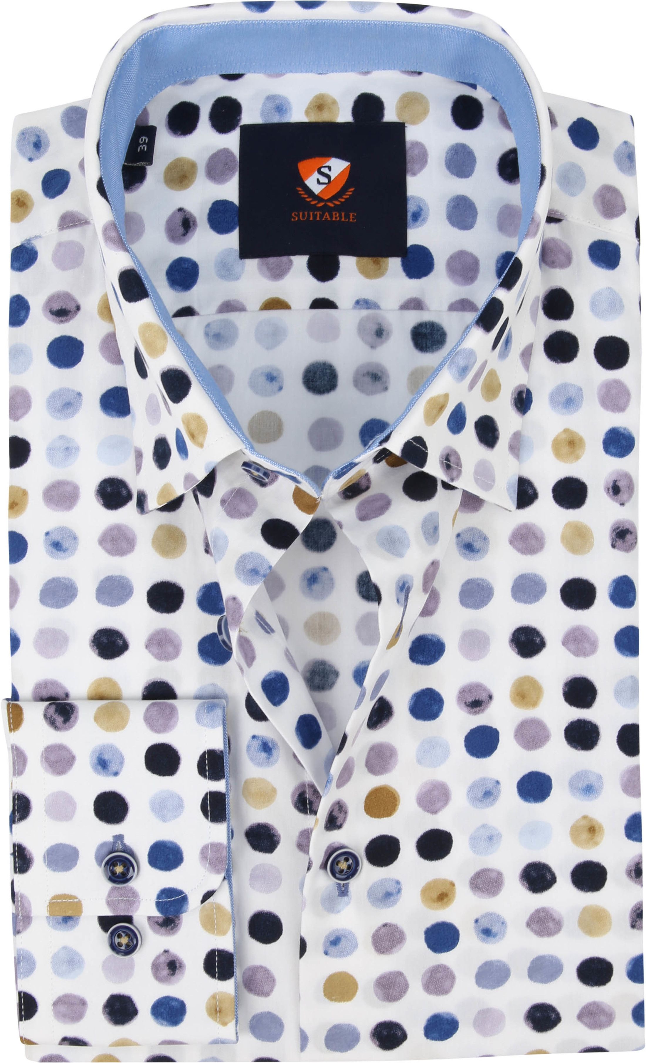 Suitable Shirt Bolls Blue Beige order online | SPE20307WA49ST-500 | Suitable Norway