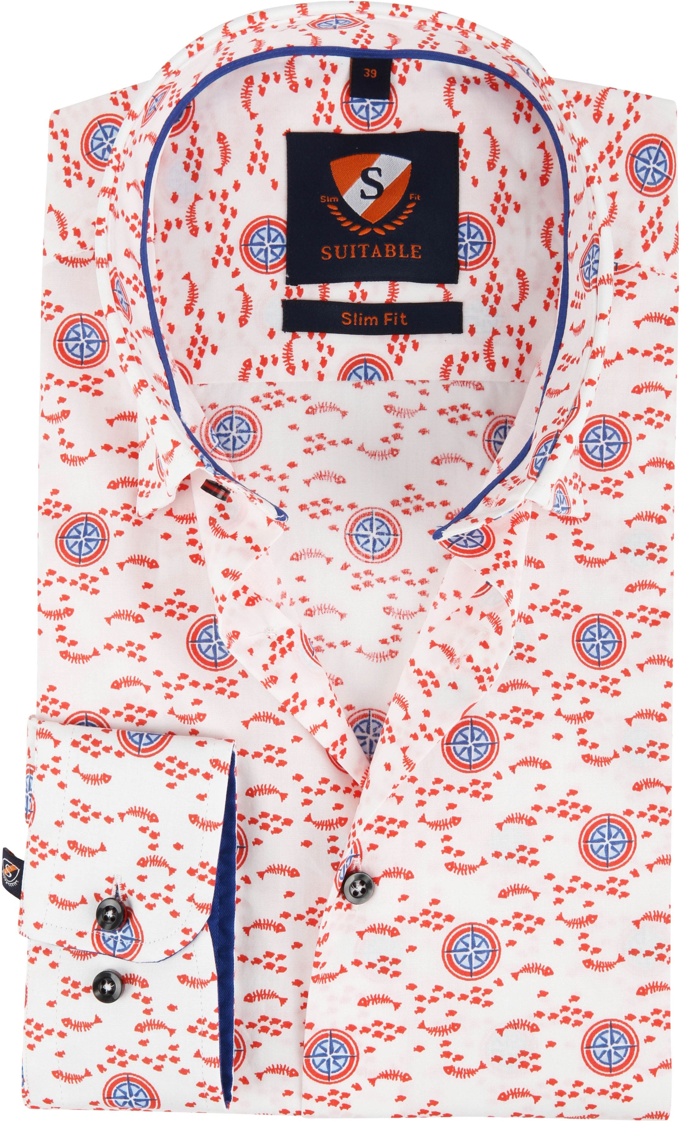 Suitable Chemise Boussole Rouge 203-4 HBD Fish commander en ligne | Suitable