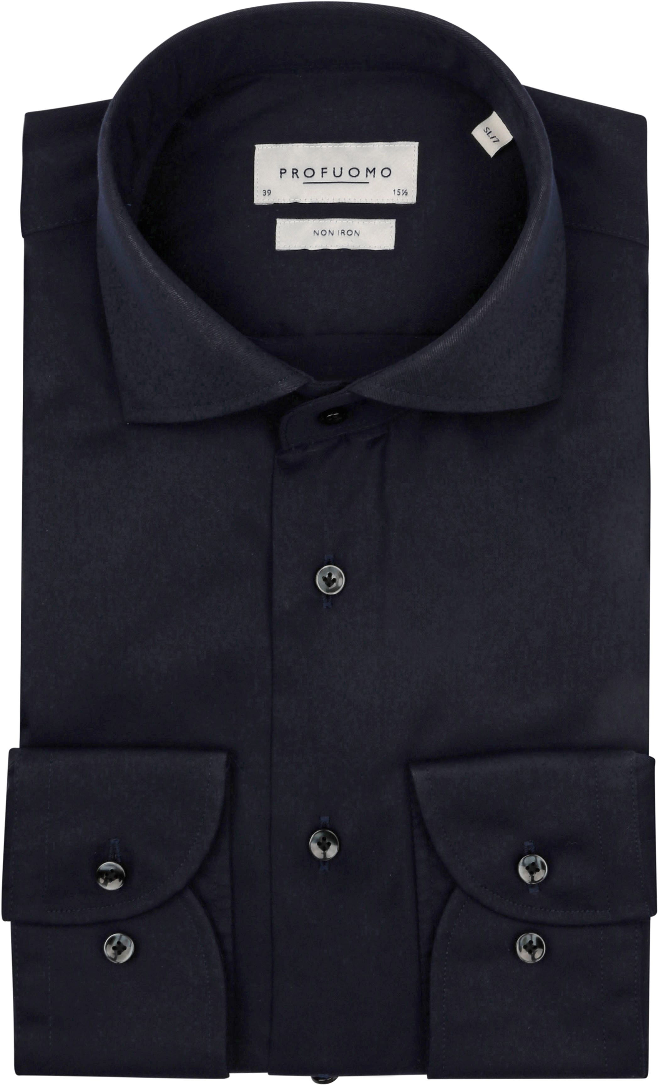 Profuomo Twill Overhemd Extra Lange Mouwen Navy PP0H0A053 kopen | Suitable