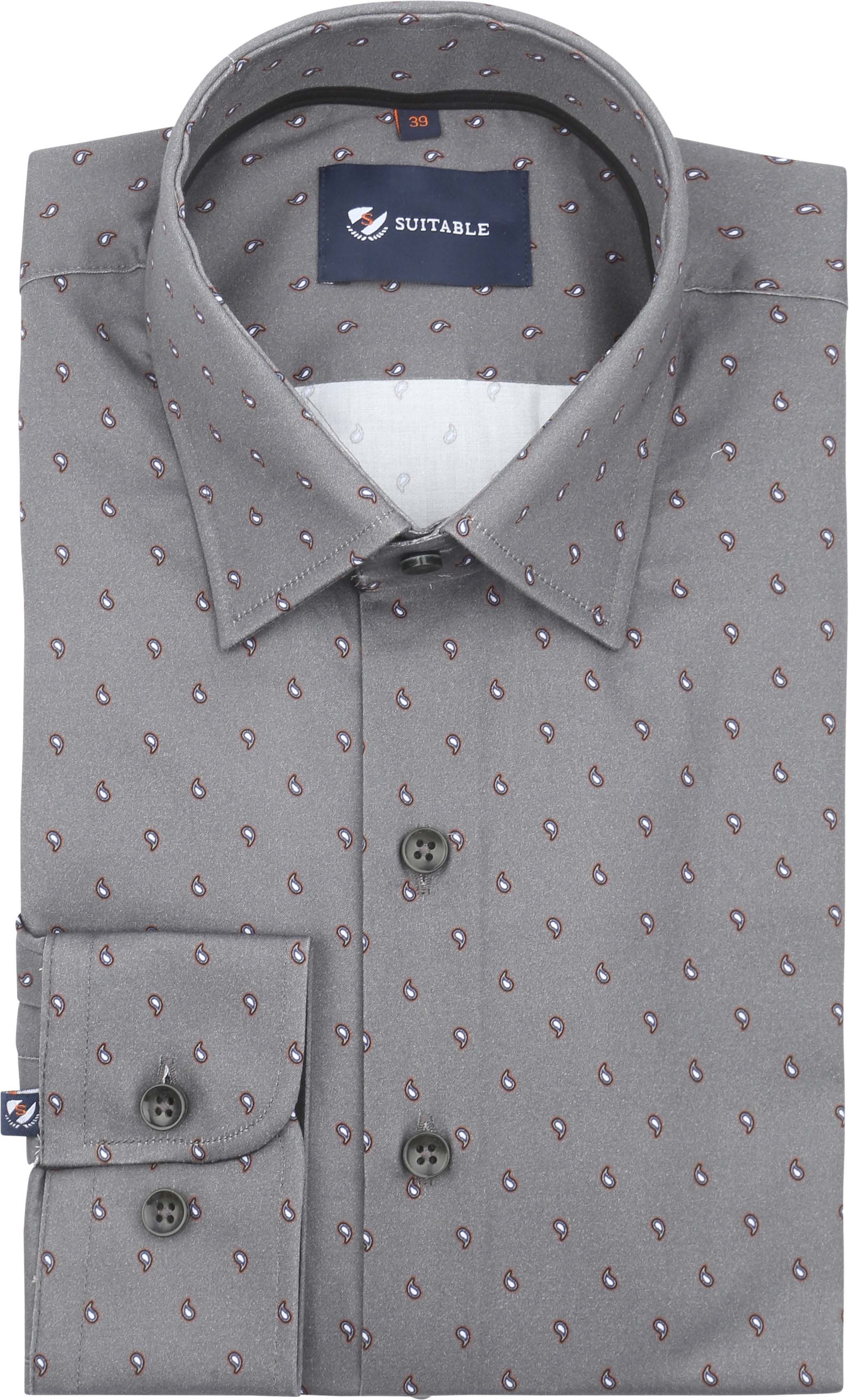 Suitable Hemd Paisley Anthrazit 282-4 kaufen | Suitable