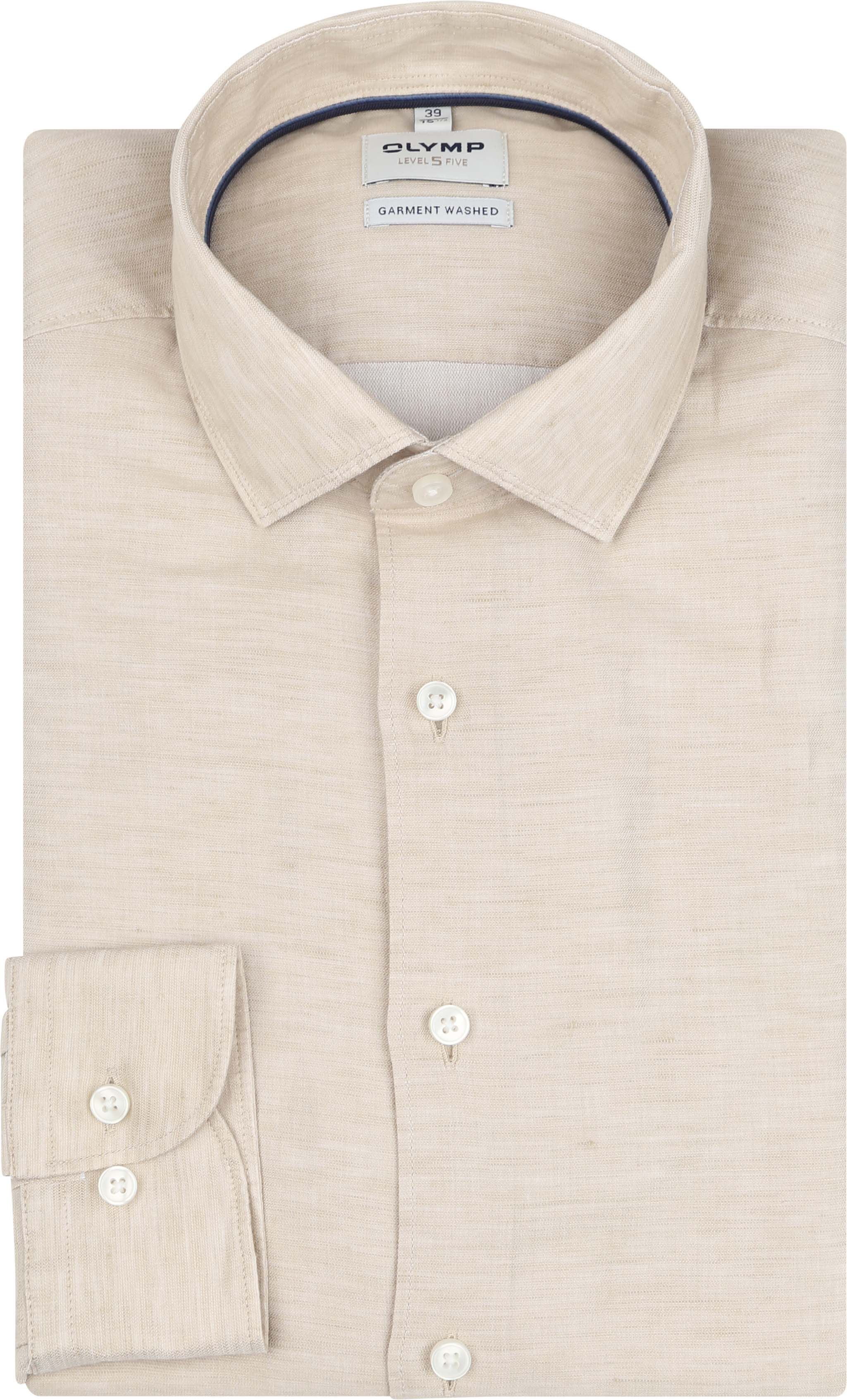 OLYMP Level 5 Hemd Leinen Blend Beige kaufen | 219274-22 | Suitable