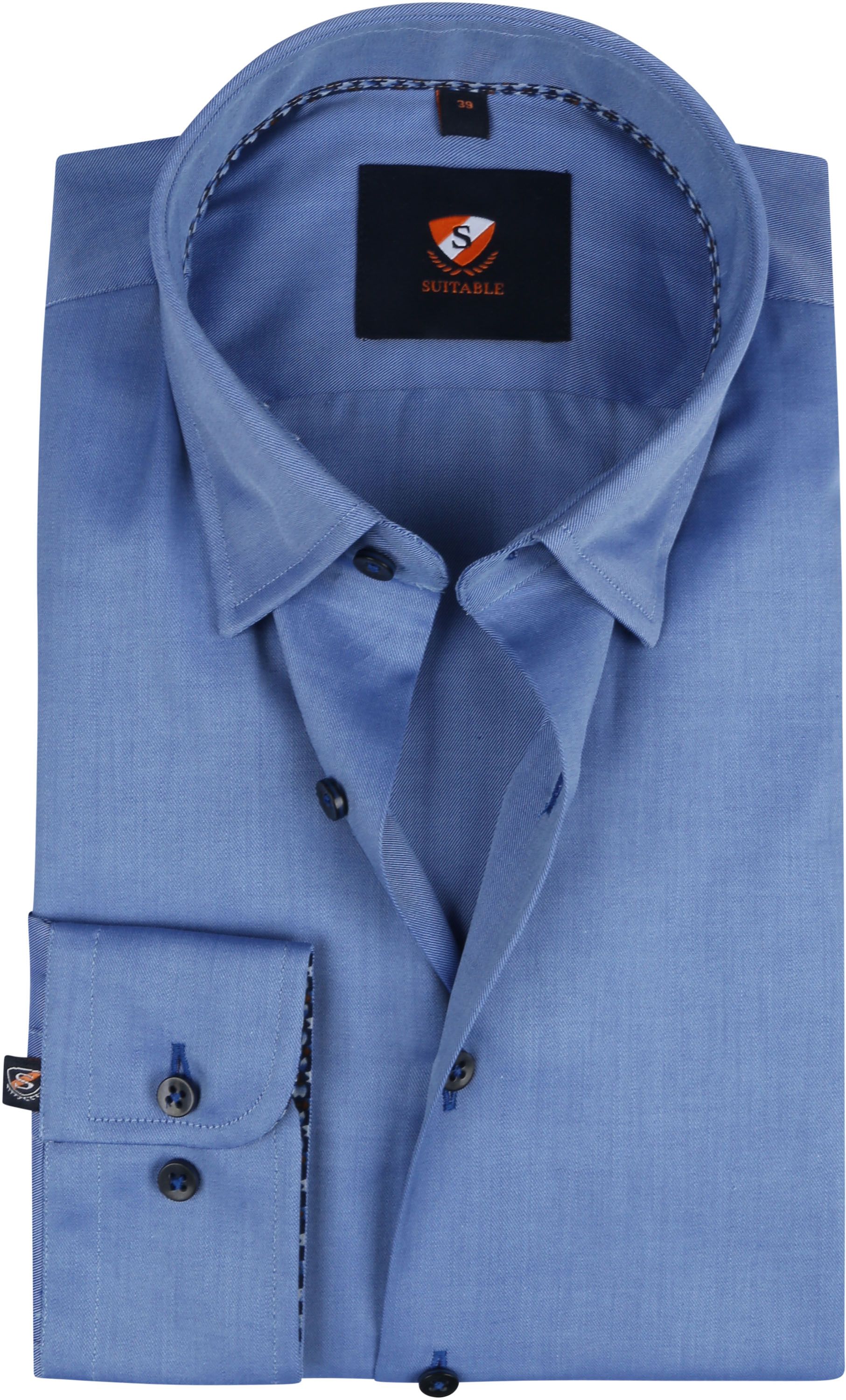 Suitable Chemise Twill Bleu taille 39