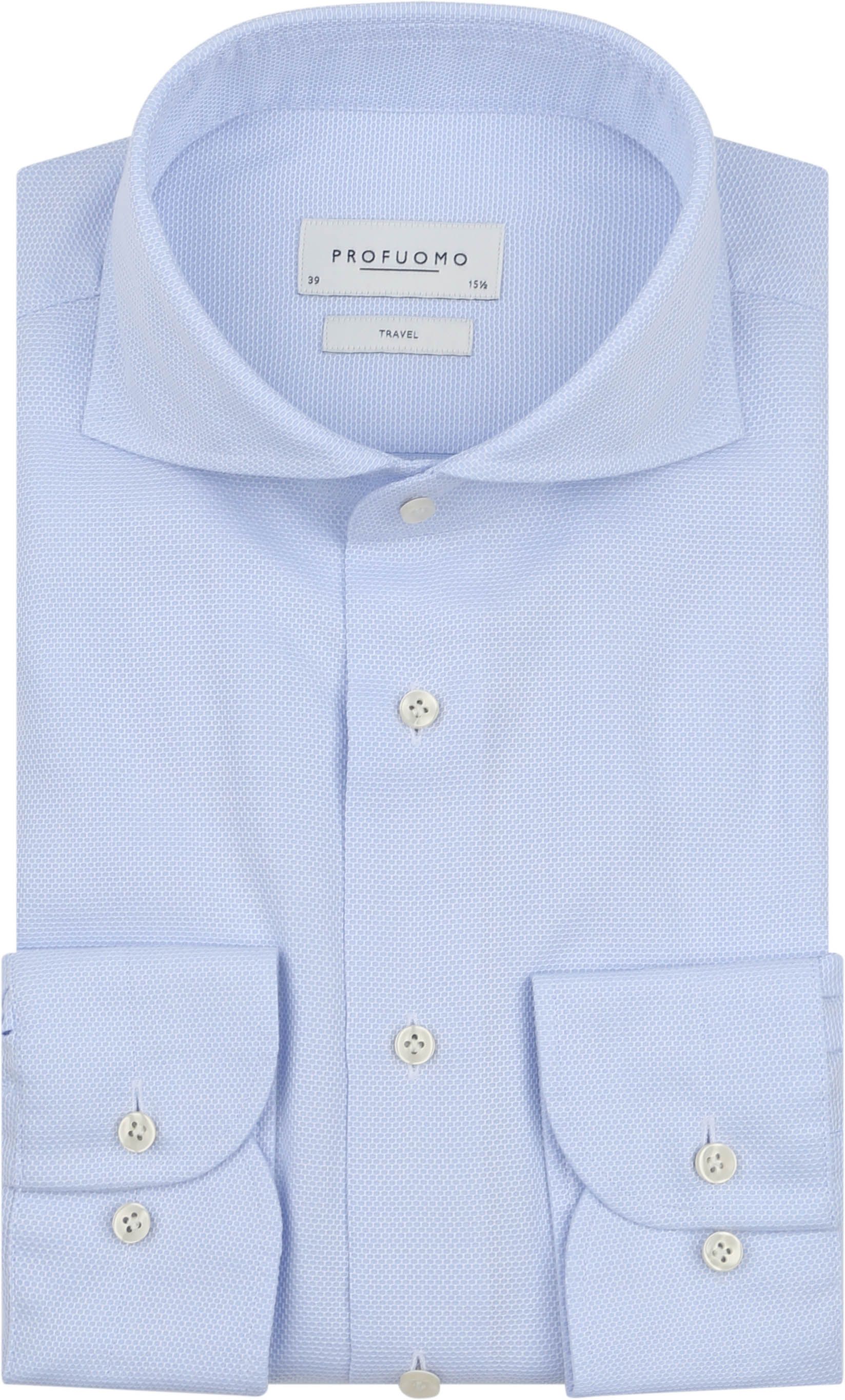 Profuomo Shirt Travel Light Blue PPWH10036B-M order online | Suitable
