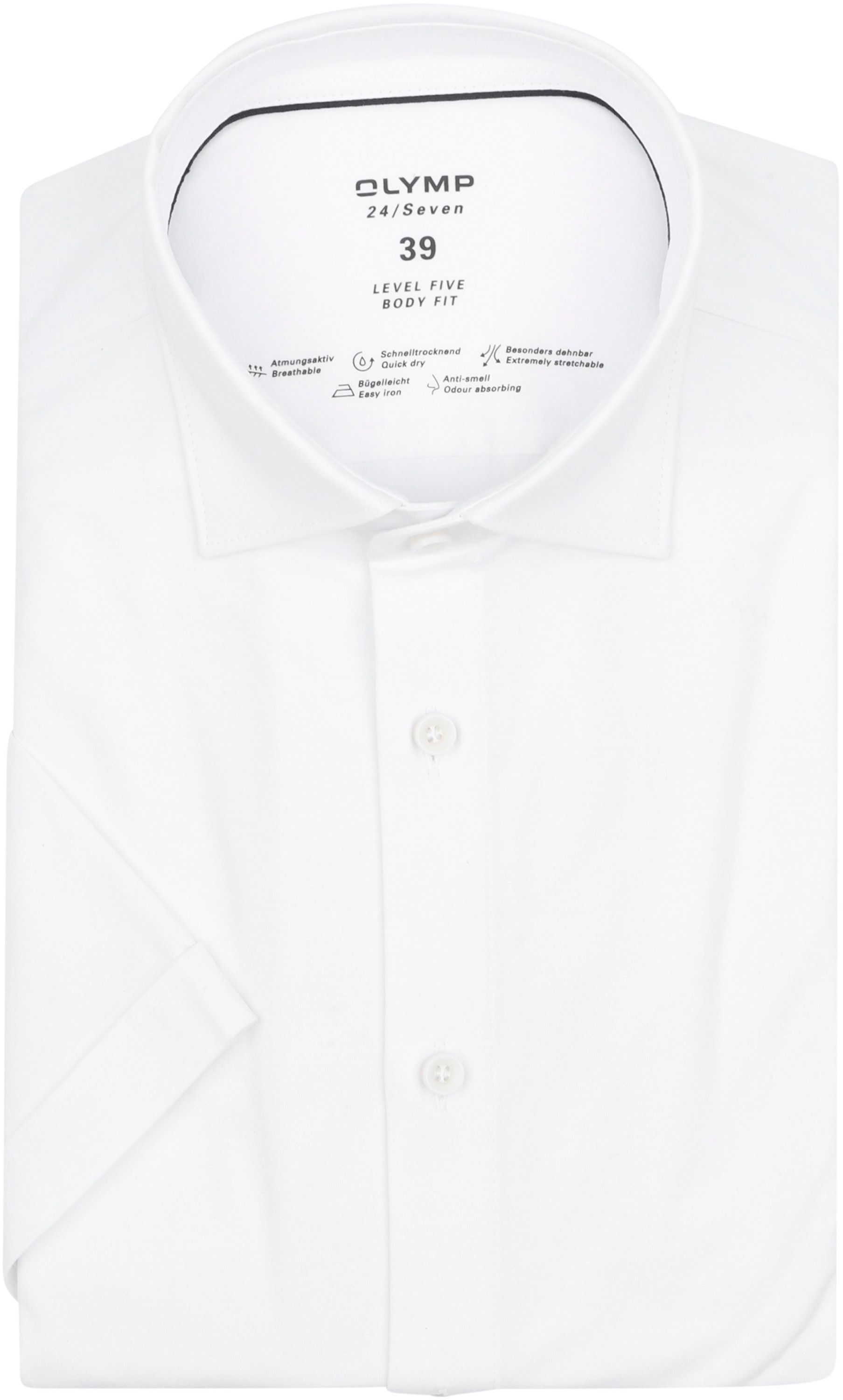 OLYMP Short Sleeve Shirt Level 5 24/Seven White 200862-00 order online | Suitable